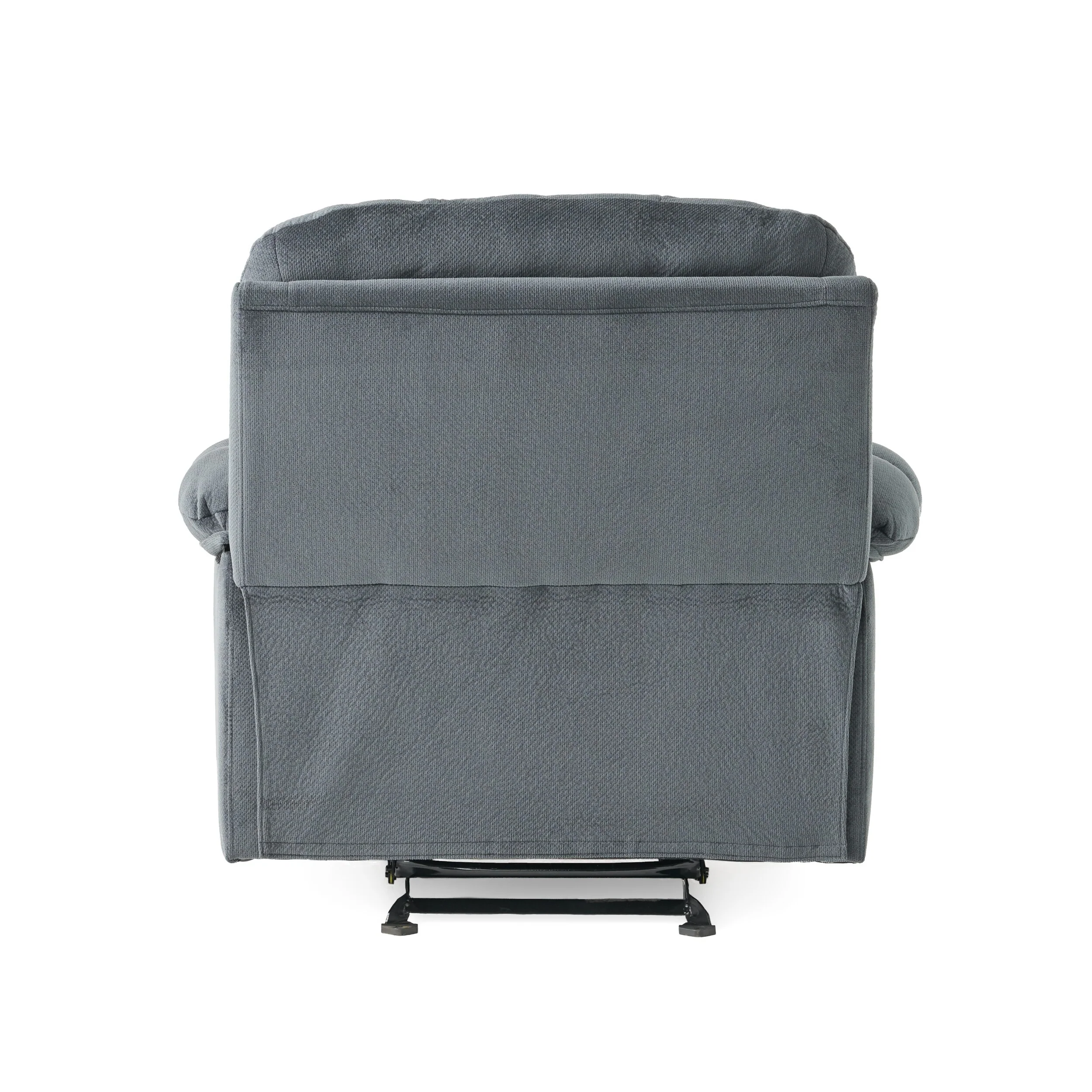 Fabric Manual Recliner Chair with Dual Cup Holders and Generous Padded Cushions
