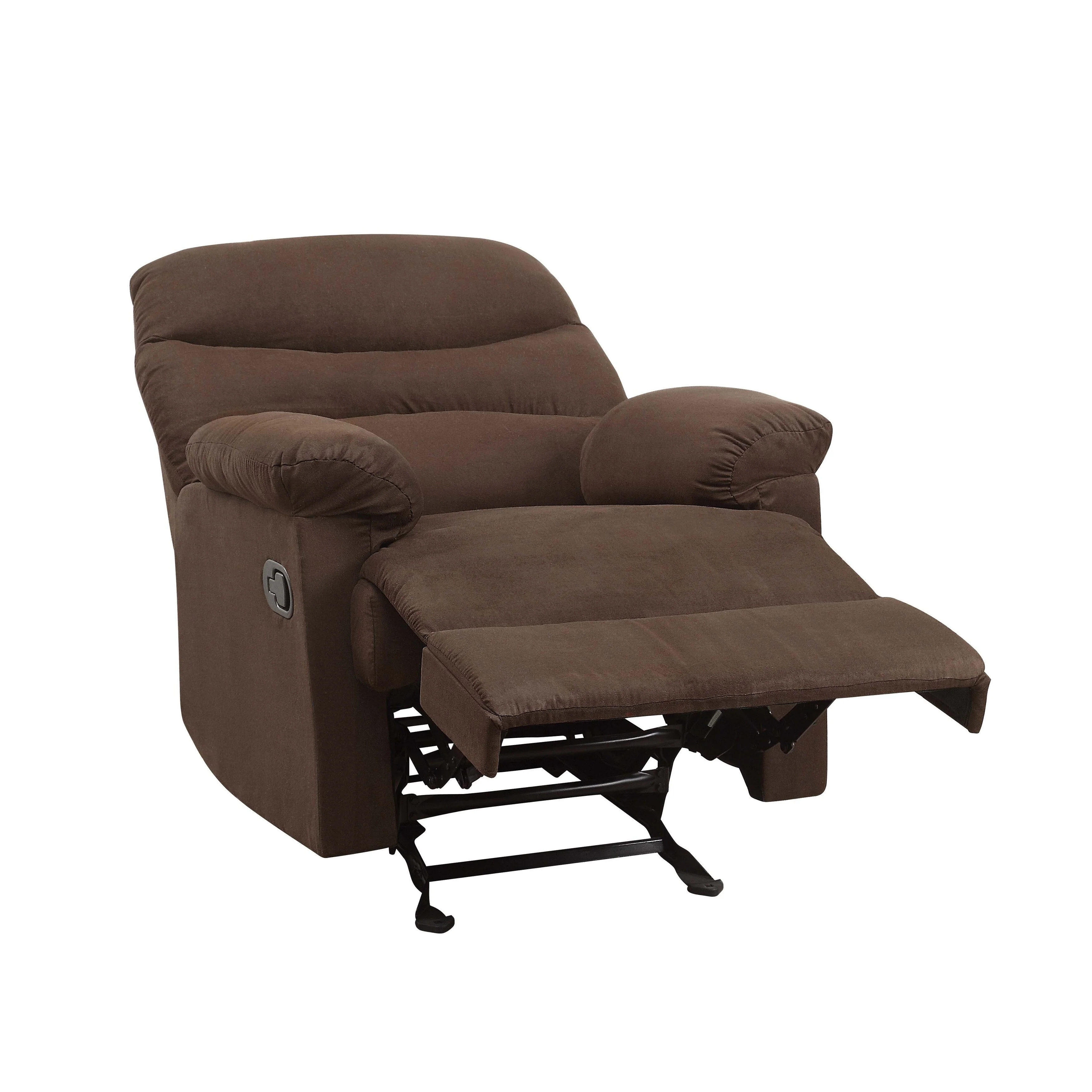 Chocolate Microfiber Motion Glider Recliner
