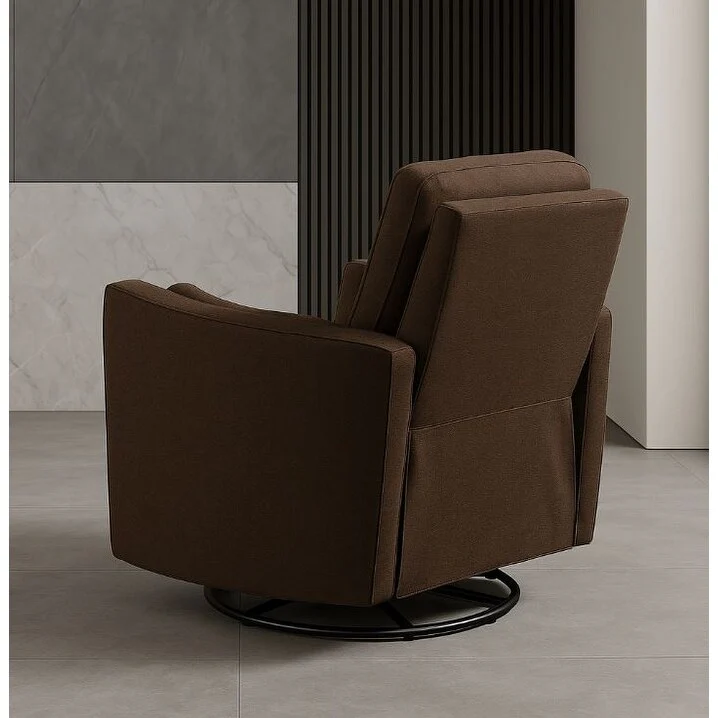 Cozy Microfiber Manual Swivel Recliner