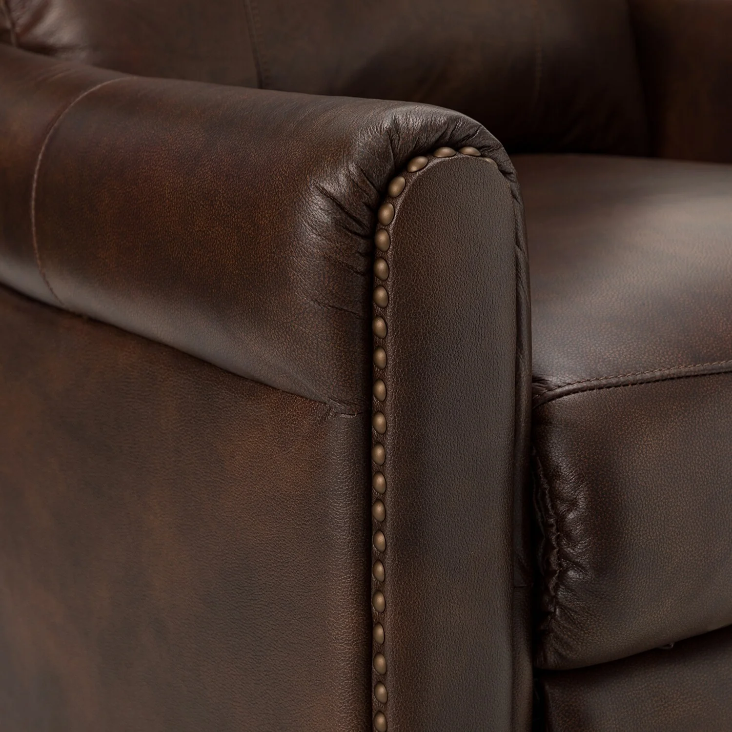 Felisa 32.48 Wide Genuine Leather Manual Recliner