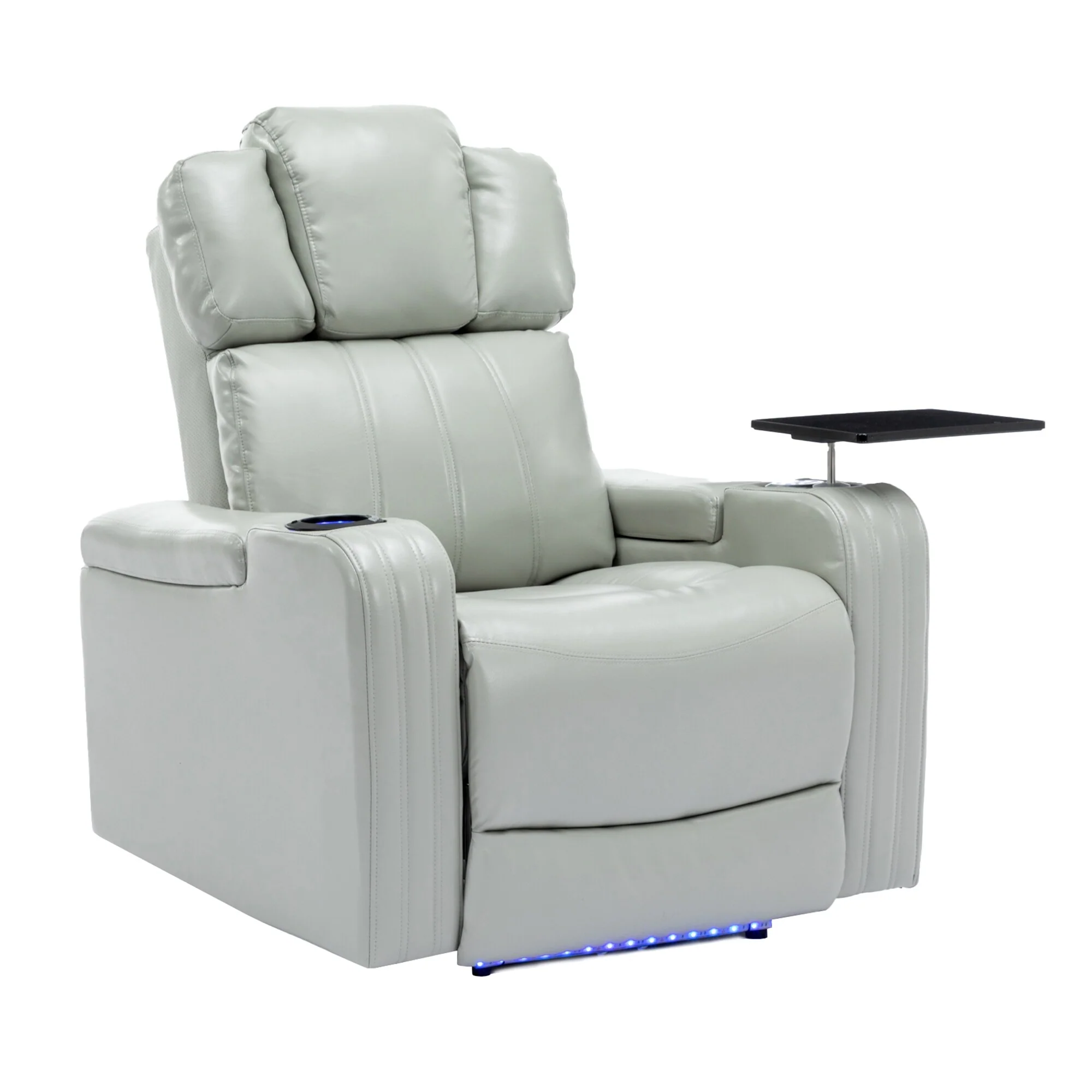 Power Recliner Chair with Cooling Cup Holder, Bluetooth & Tray Table