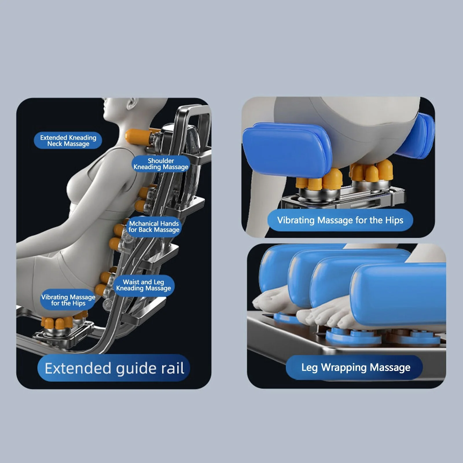 Zero?Gravity Massage Recliner Chair with Bluetooth Audio