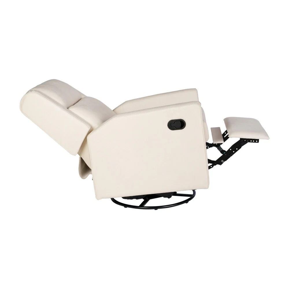 Classic Upholstered Manual Recline Rocking Swivel Glider Chair