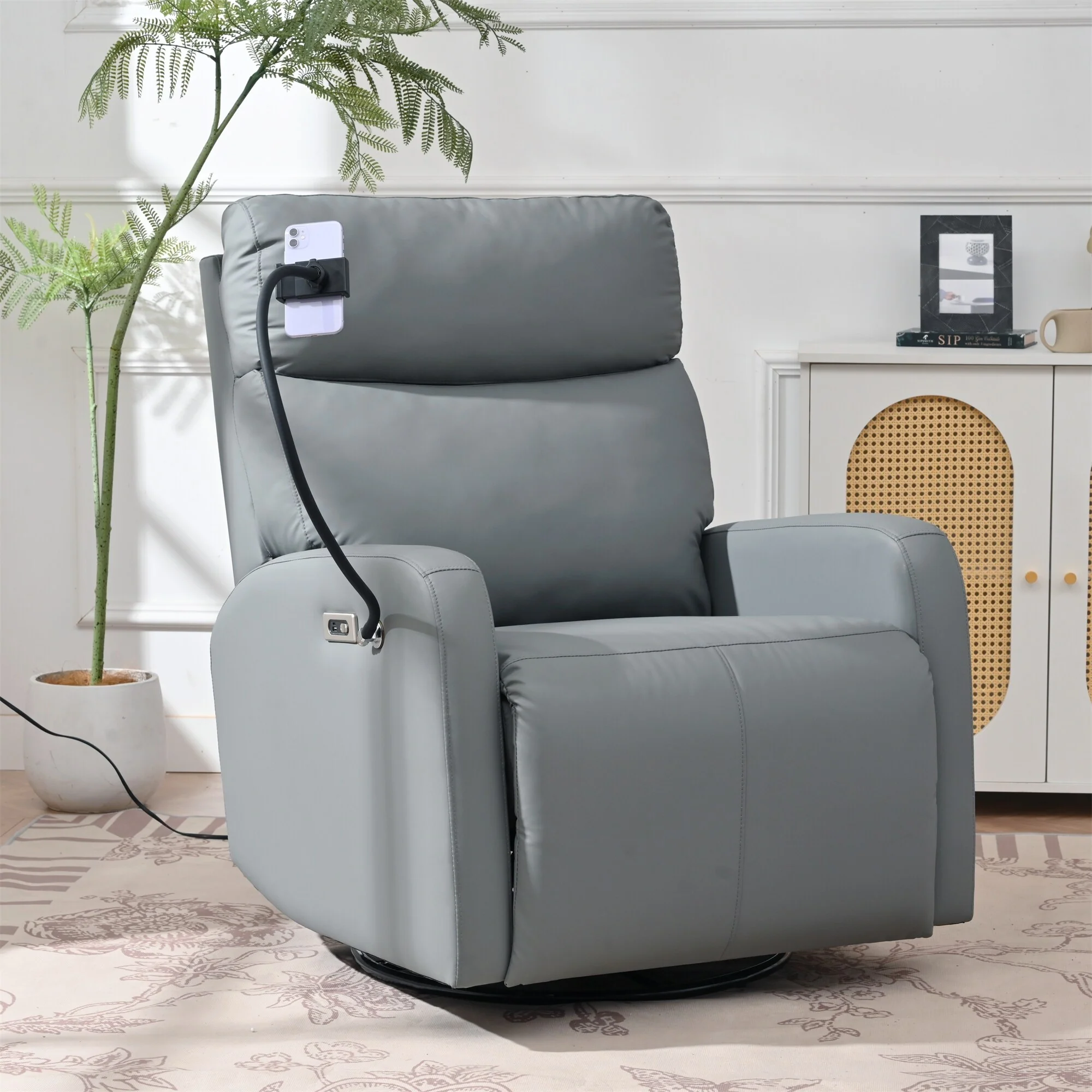 270�� Power Swivel Rocker Recliner Chair