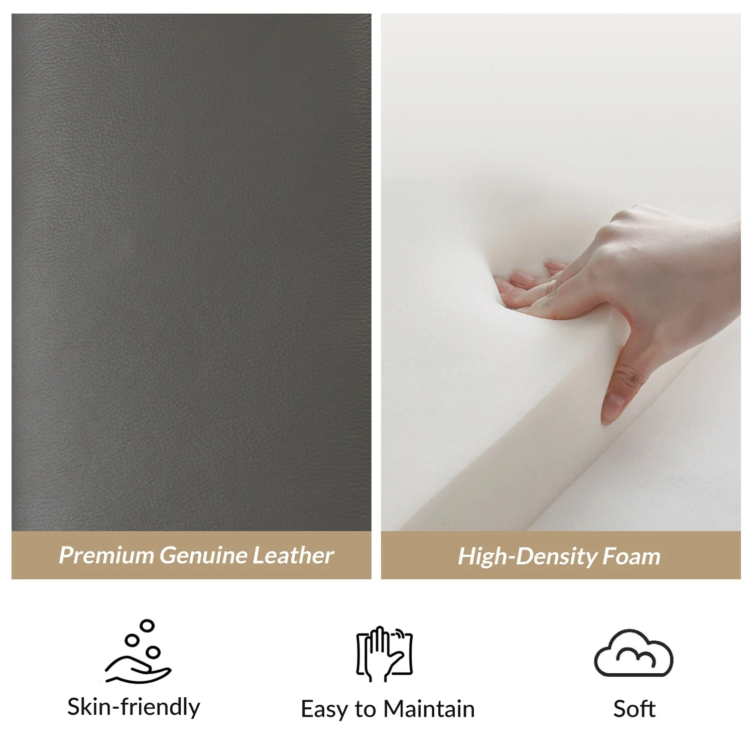 Laura 35.04 Wide Genuine Leather Power Recliner with Adjustable Headrests by HULALA HOME