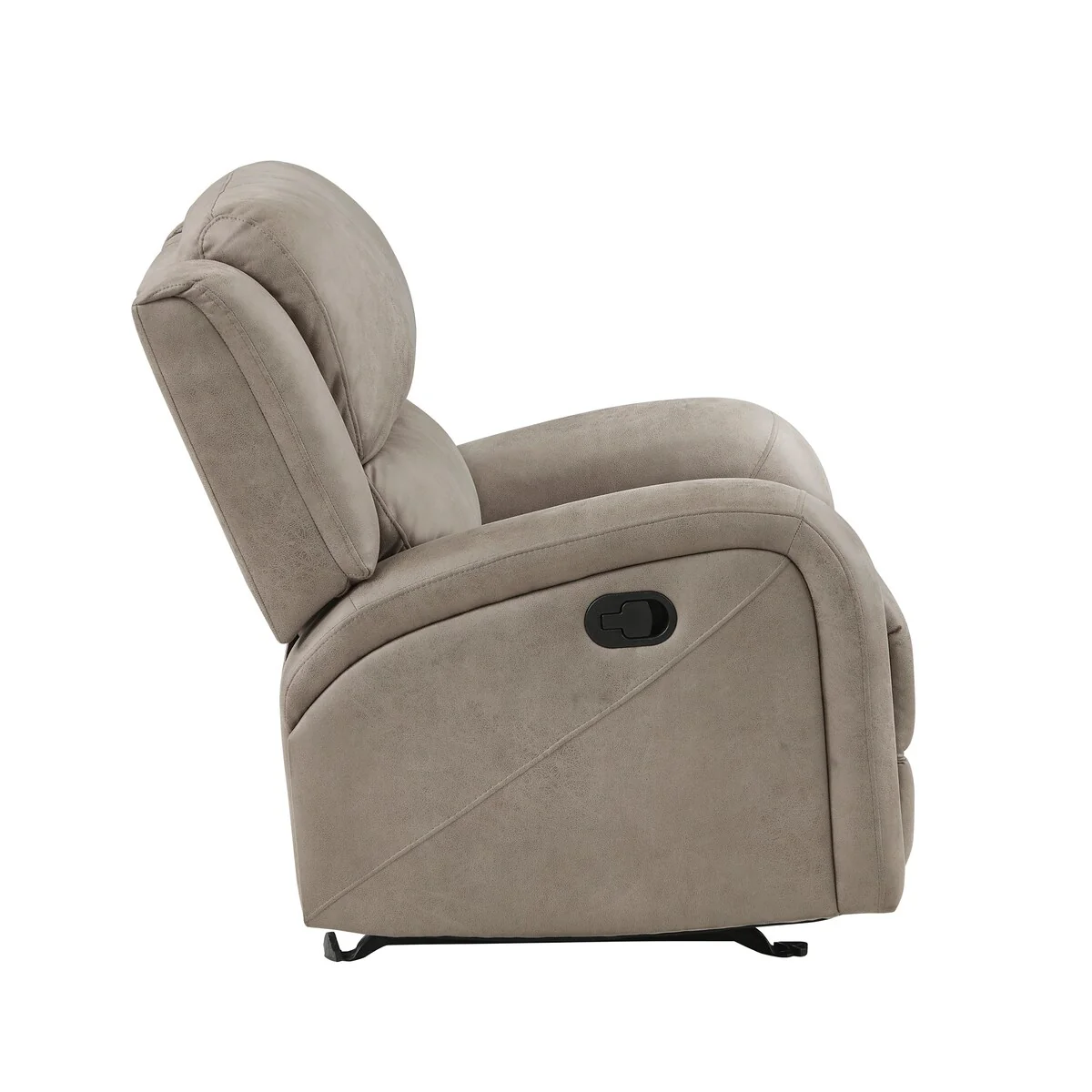 Mabel Polished Microfiber Rocker Reclining Chair