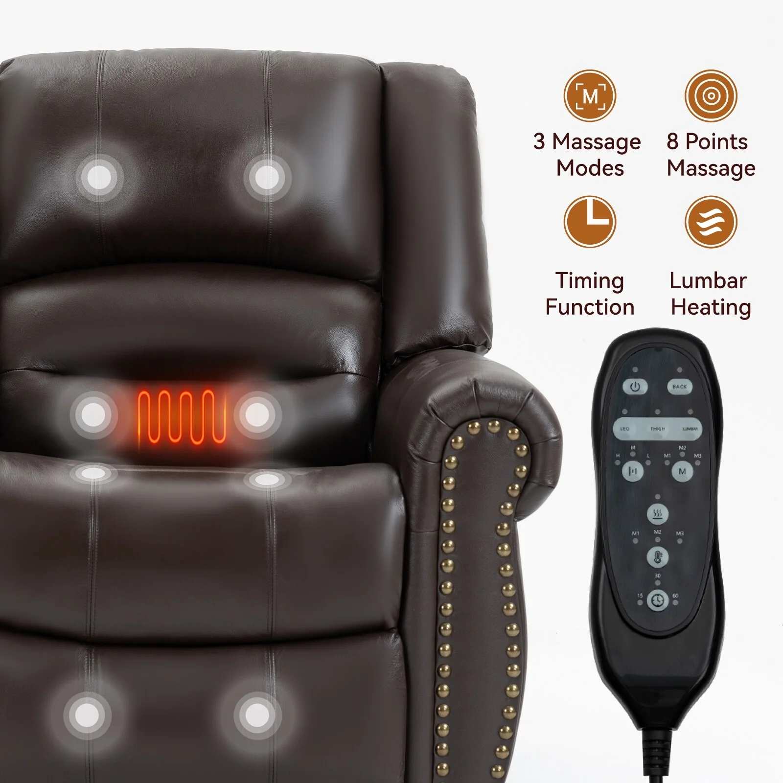 Power Lift Recliner Chair Heat Massage