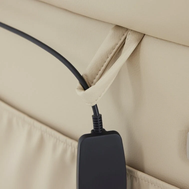 Power Recliner Lift Assit Chair with Vibration Massage and Heat, Faux Leather, 350 lbs