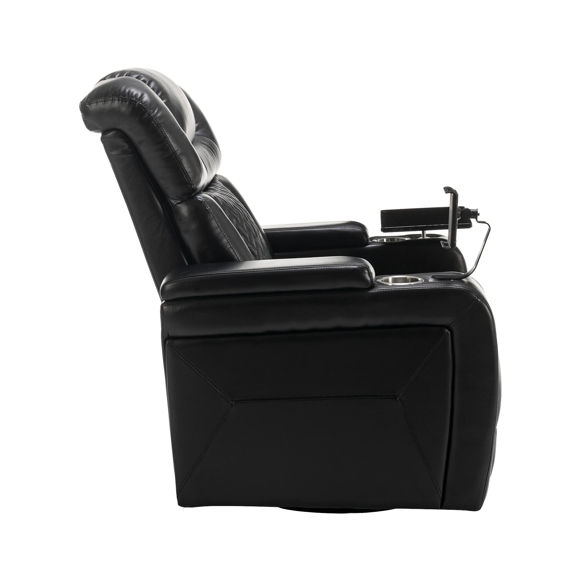 Power Recliner Chair with 270�� Swivel, Tray, USB & Cup Holders