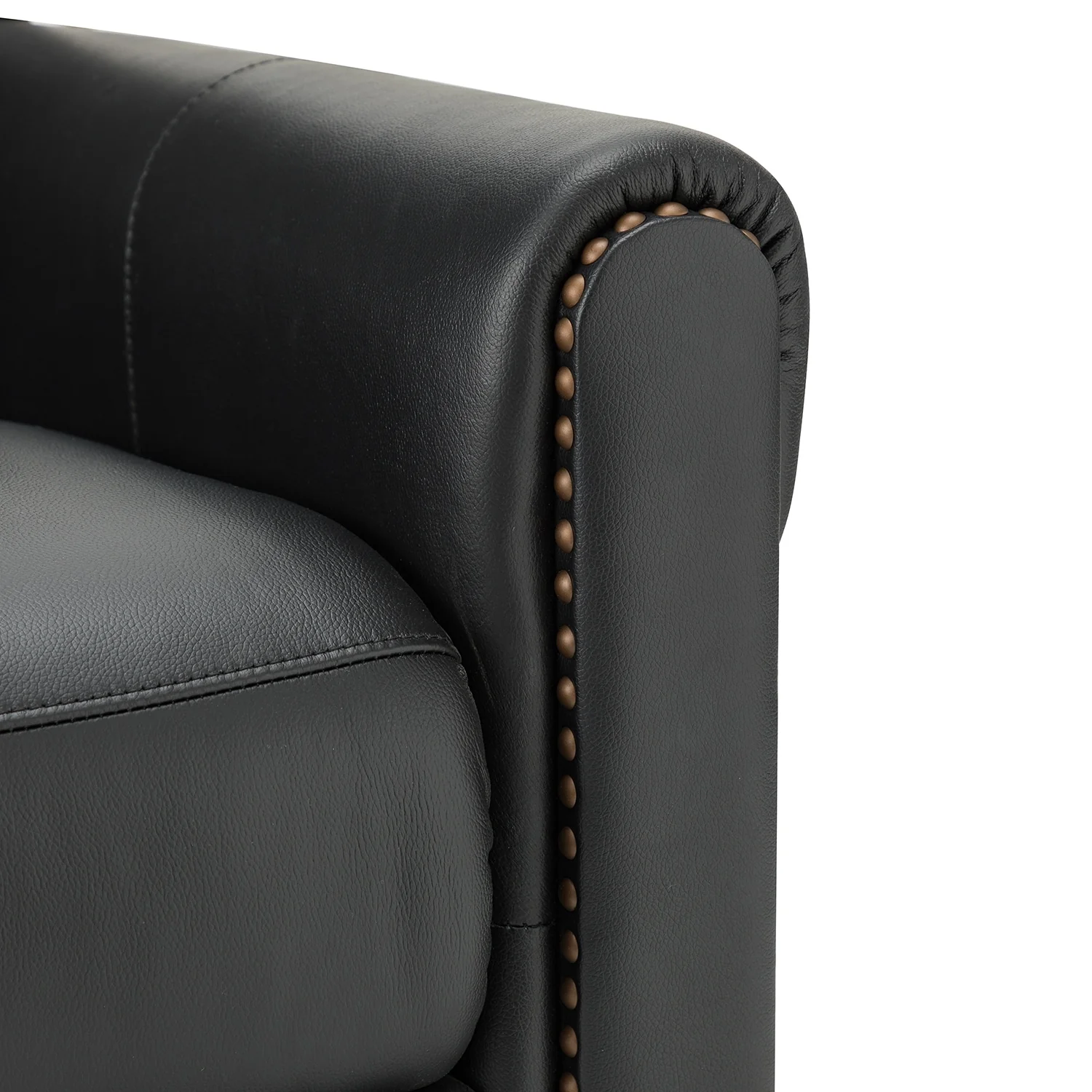 Felisa 32.48 Wide Genuine Leather Manual Recliner