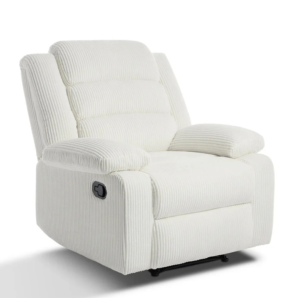 Modern Upholstered Recliner Chair with Adjustable Backrest