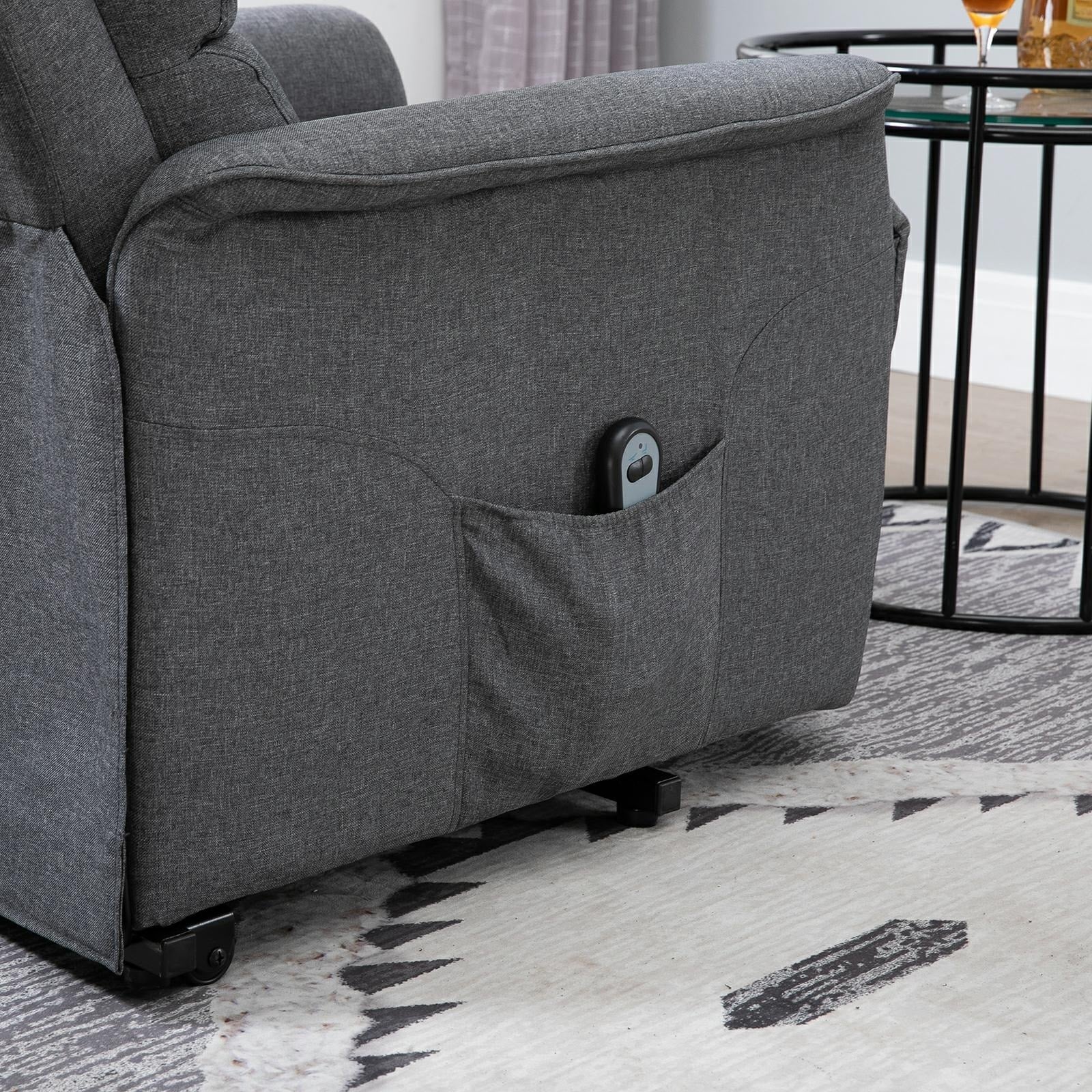 HOMCOM Power Lift Assist Recliner Chair with Remote