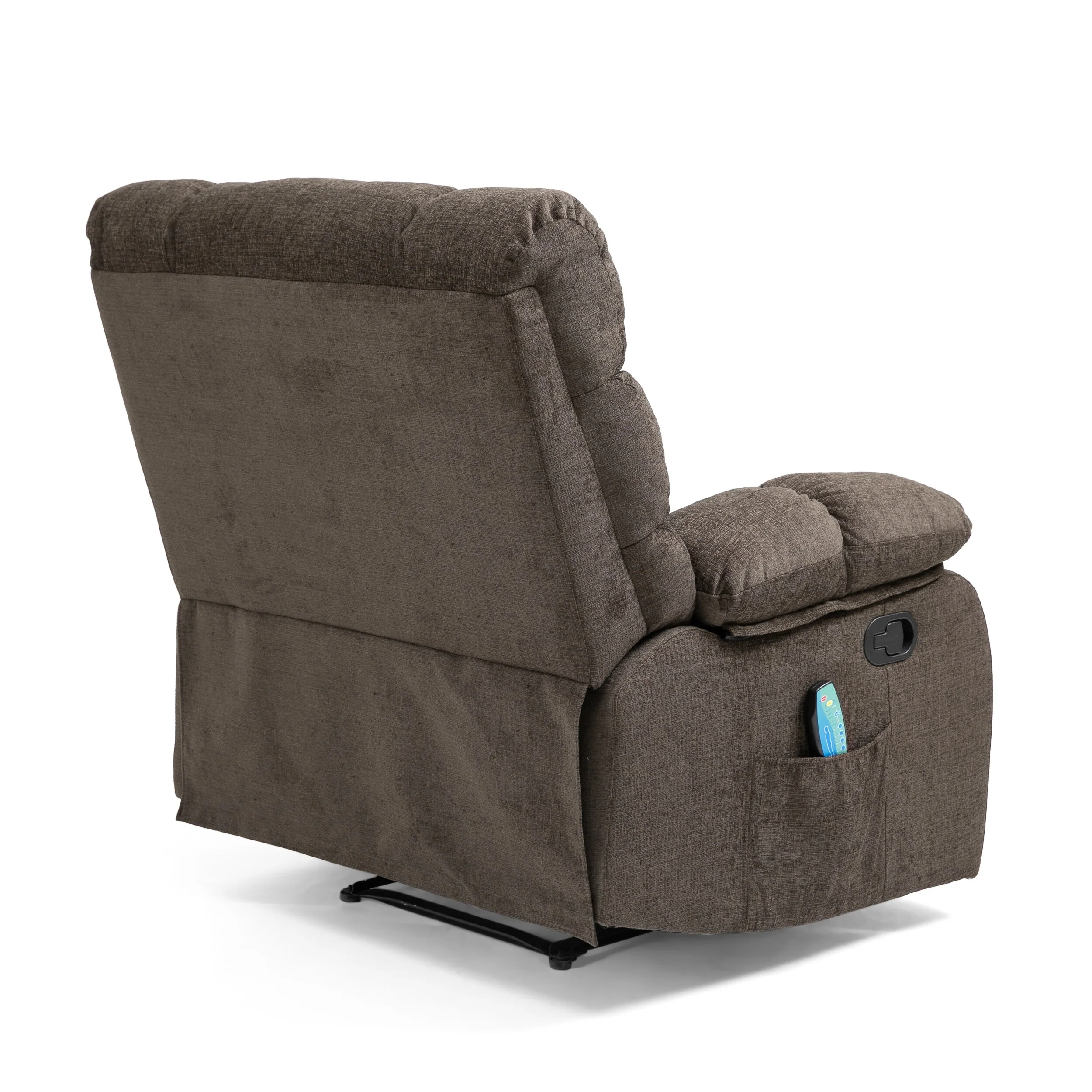 Modern Massage Recliner Chair with Pillow Tufting & Manual Recline
