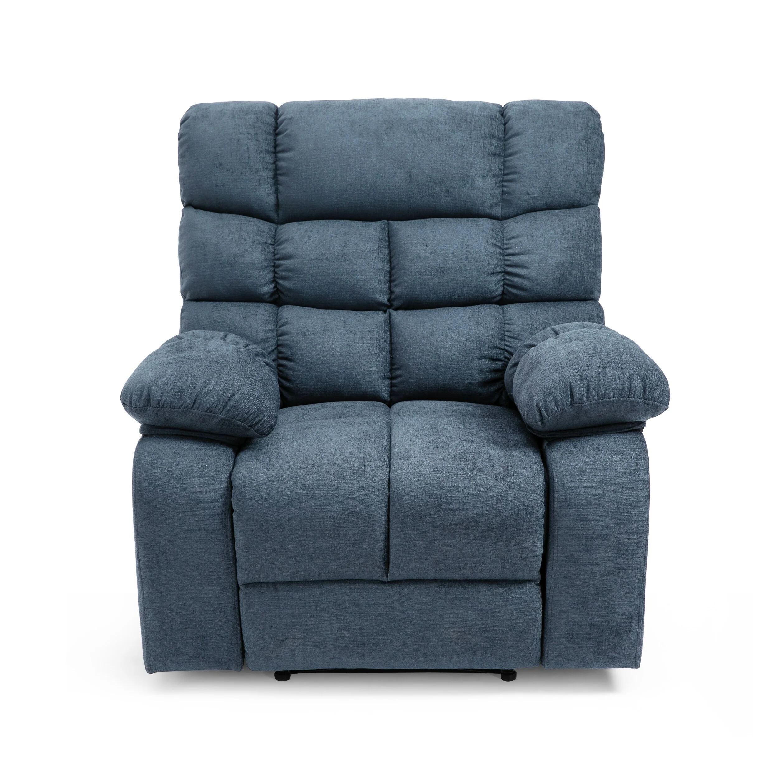 Modern Massage Recliner Chair with Pillow Tufting & Manual Recline