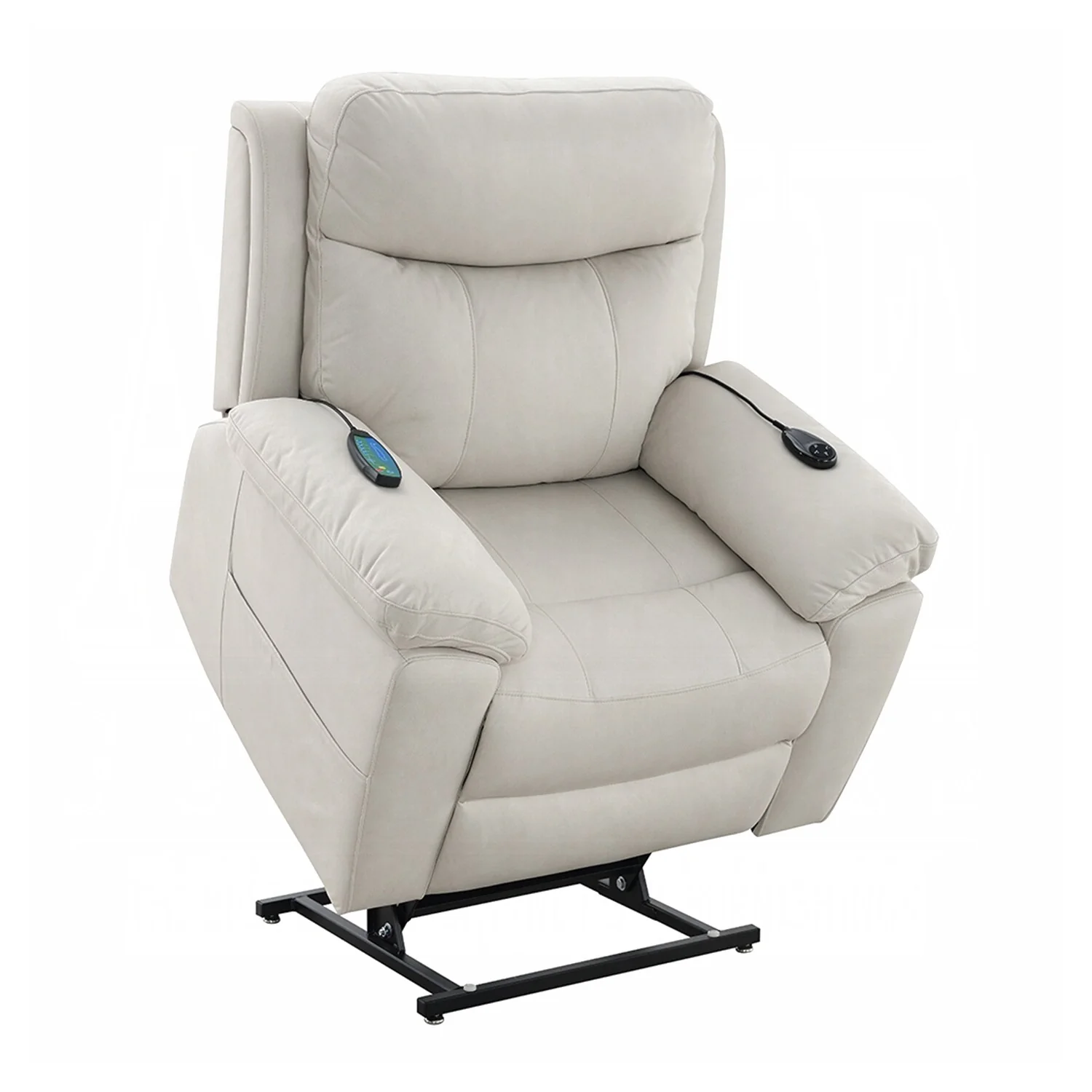 Fabric Upholstered Power Recliner with Heating Design