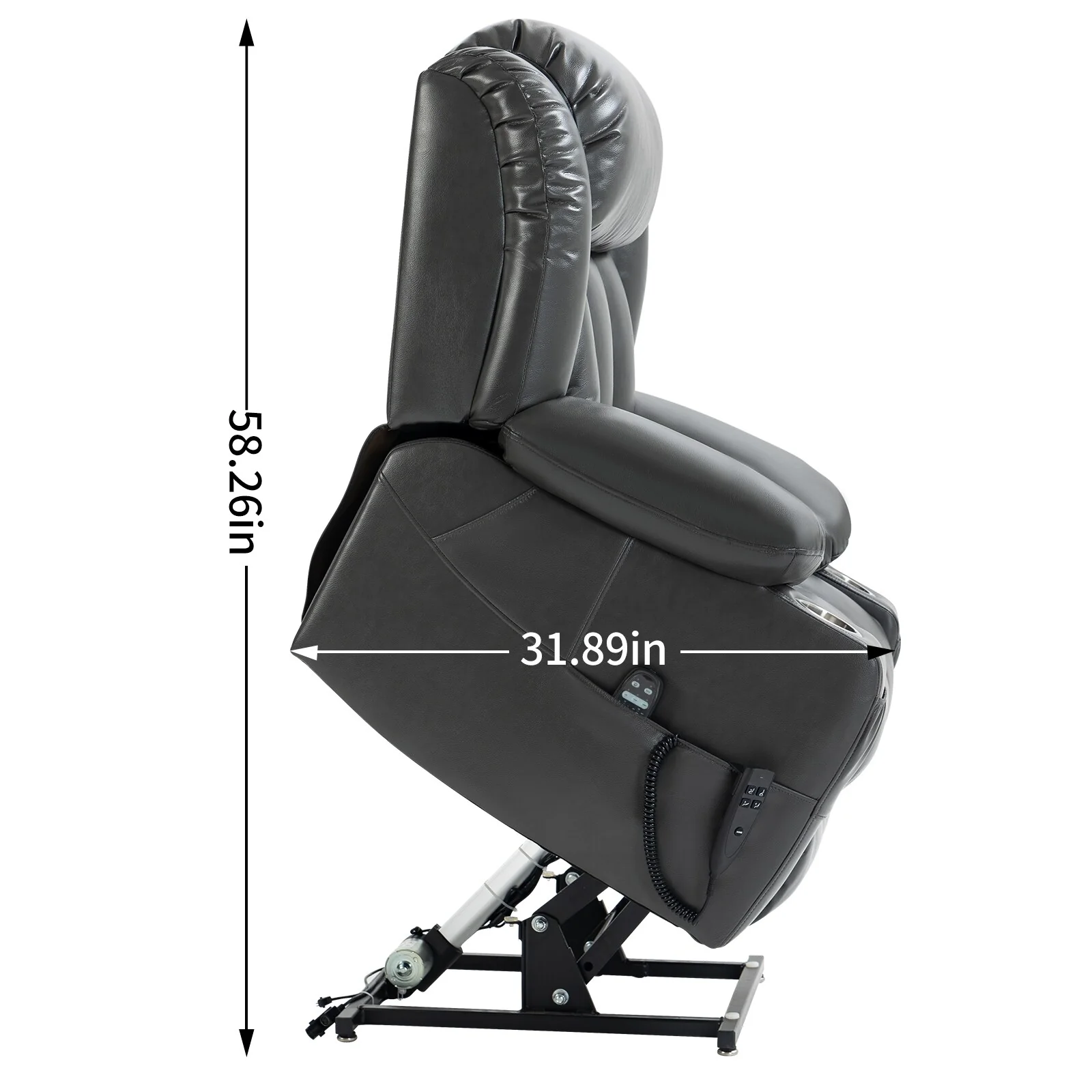 Leatheraire Power Lift Recliner Chair