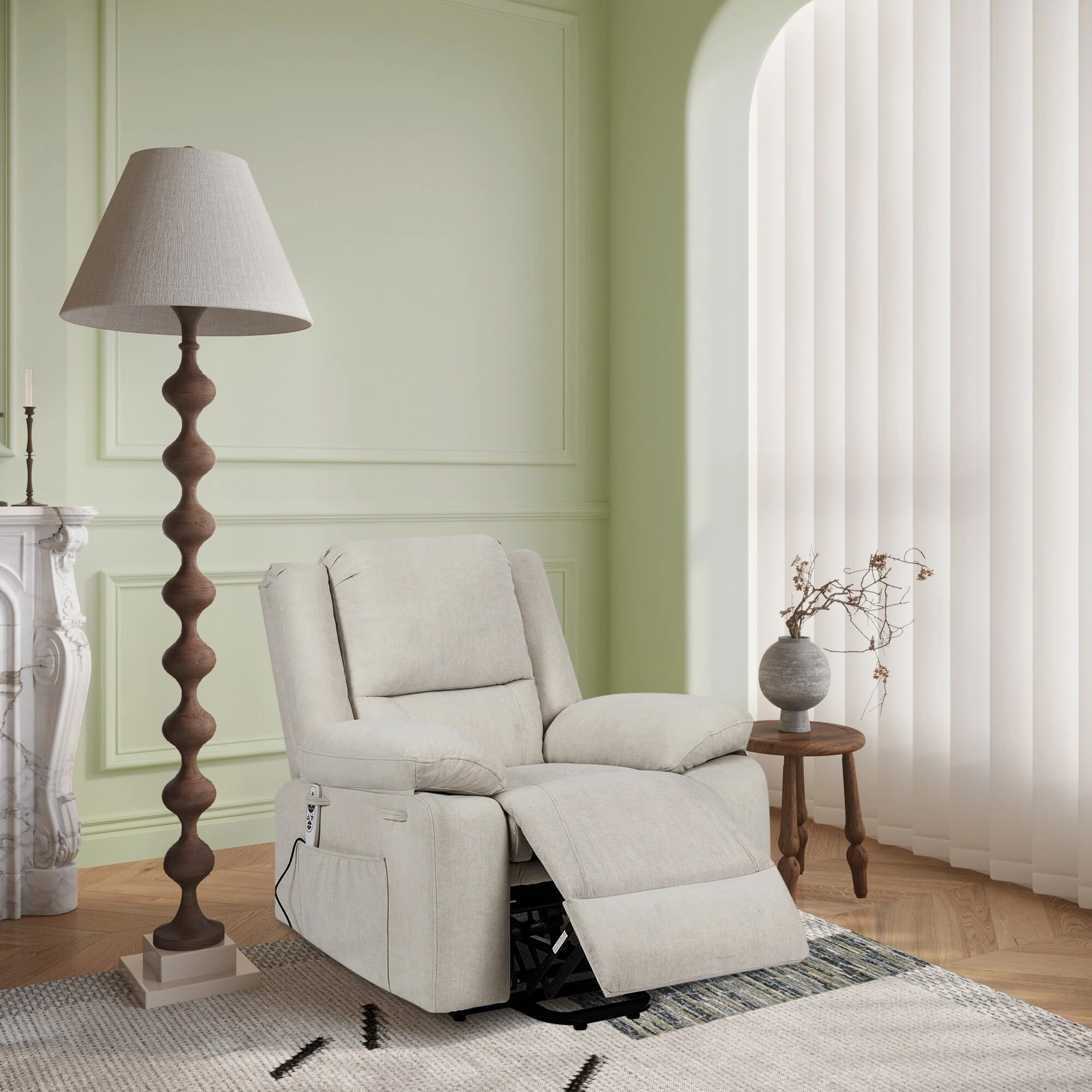 Lift Recliner Chair with Massage/Heat, Zero?Gravity & Remote (300?lb)