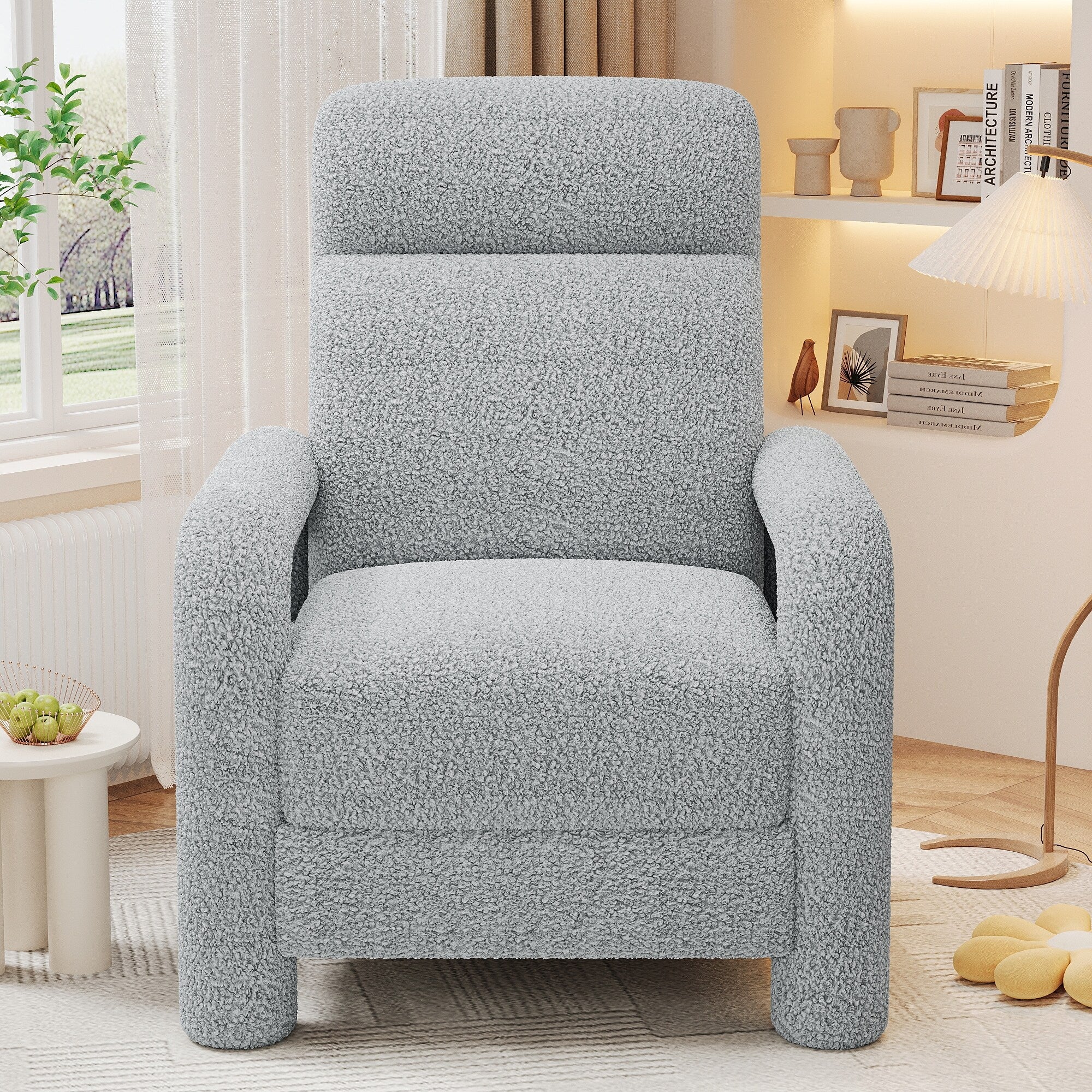 31.25 Push Back Recliner Armchair Upholstered