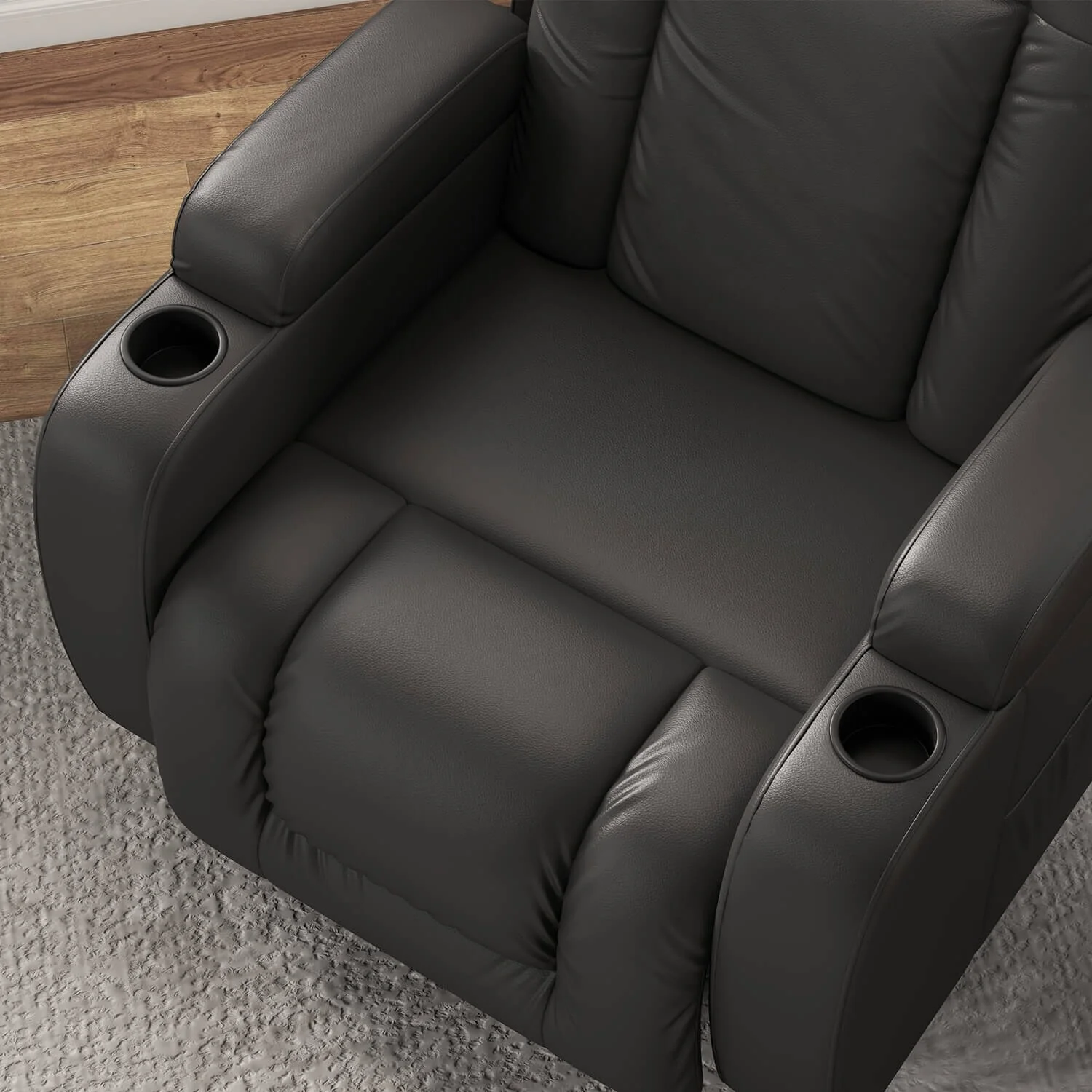 Furniwell PU Leather Power Lift Assist Recliner Chair with USB