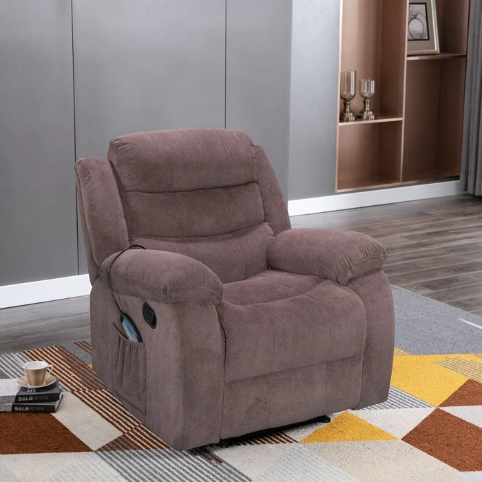 Super Soft Manual Heated and Massage Recliner Chair
