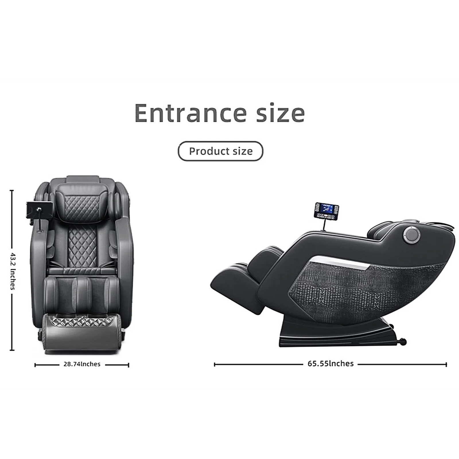 Zero?Gravity Massage Recliner Chair with Bluetooth Audio