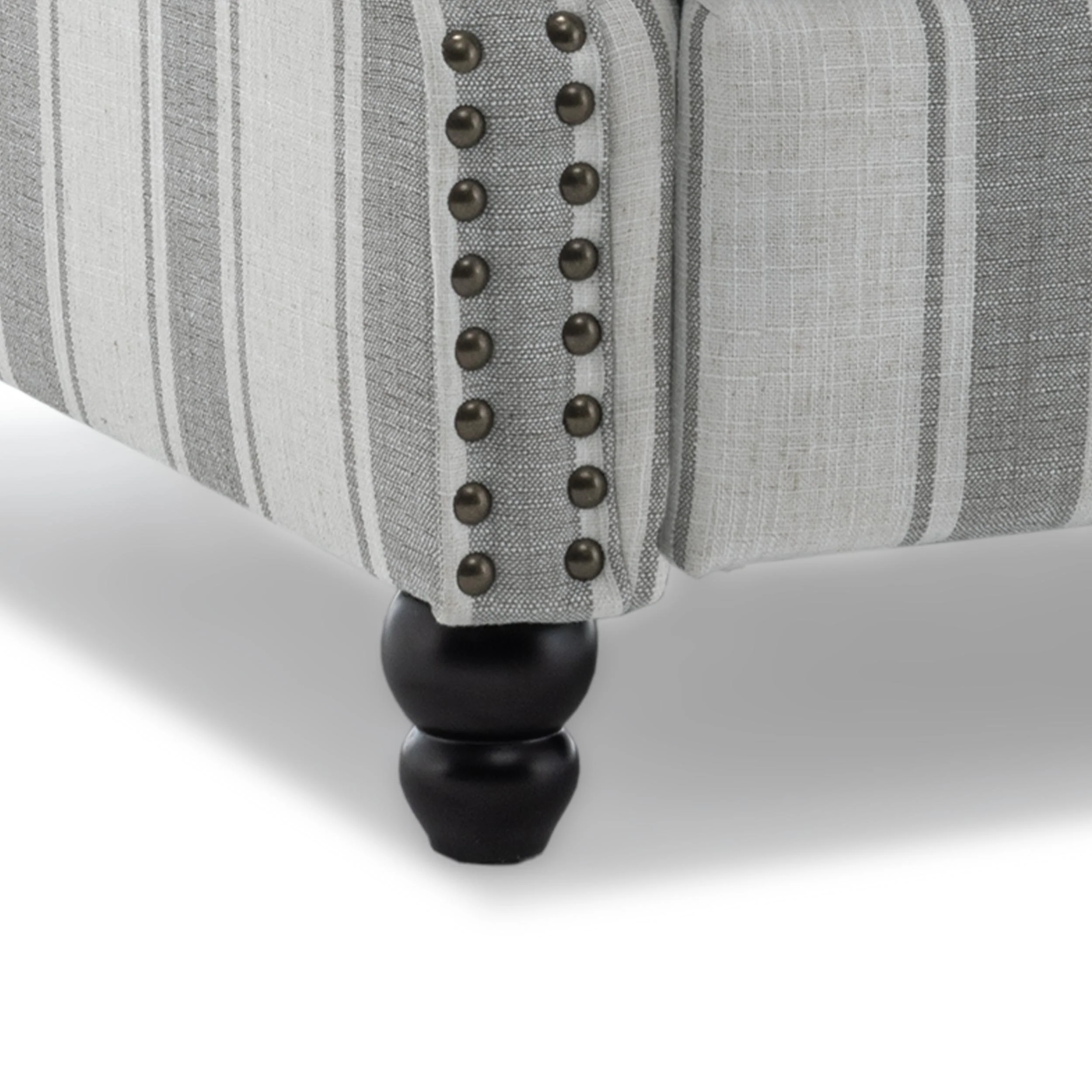 2 Set Nail-head Padded Seat Pushback Recliner Chair