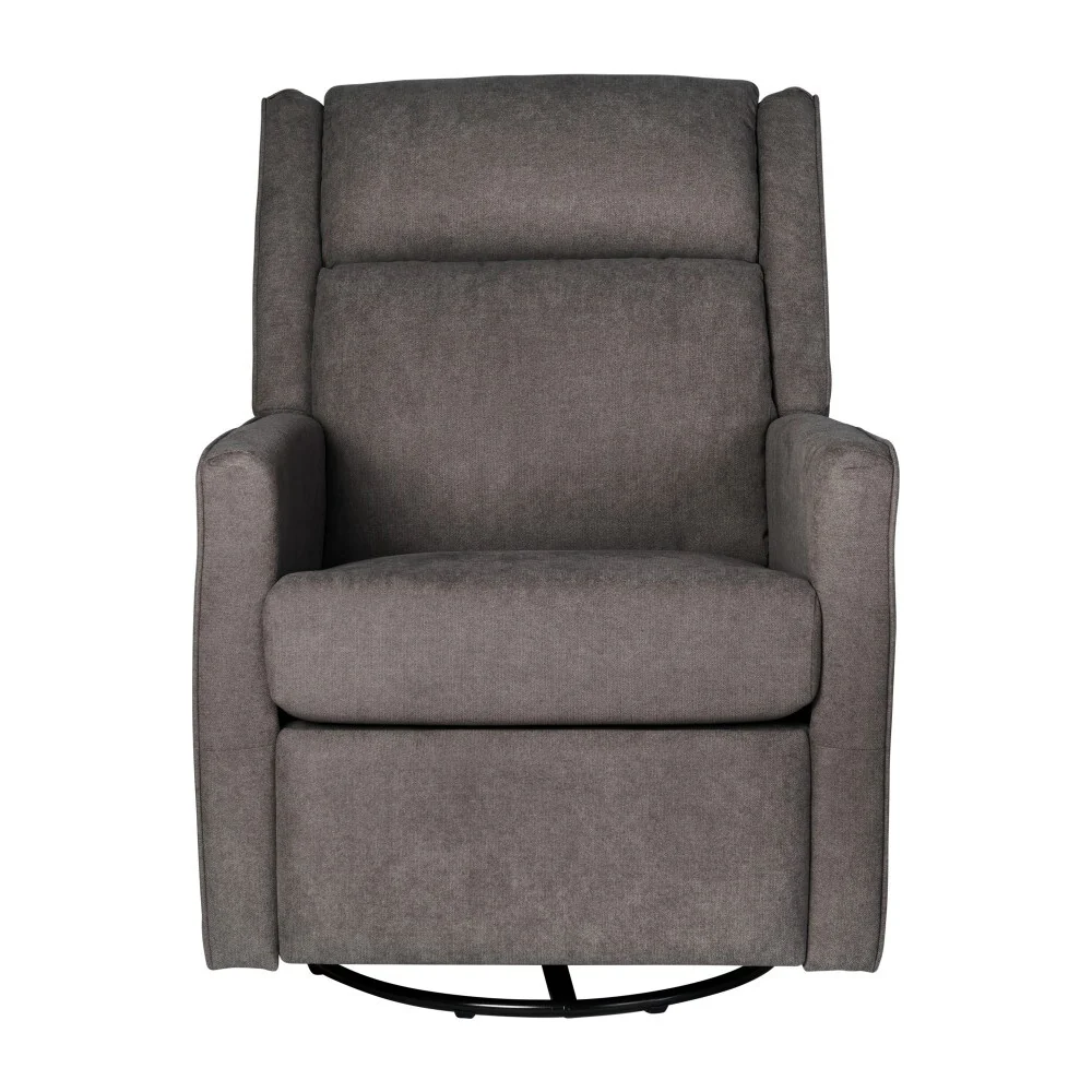 Classic Upholstered Manual Recline Rocking Swivel Glider Chair