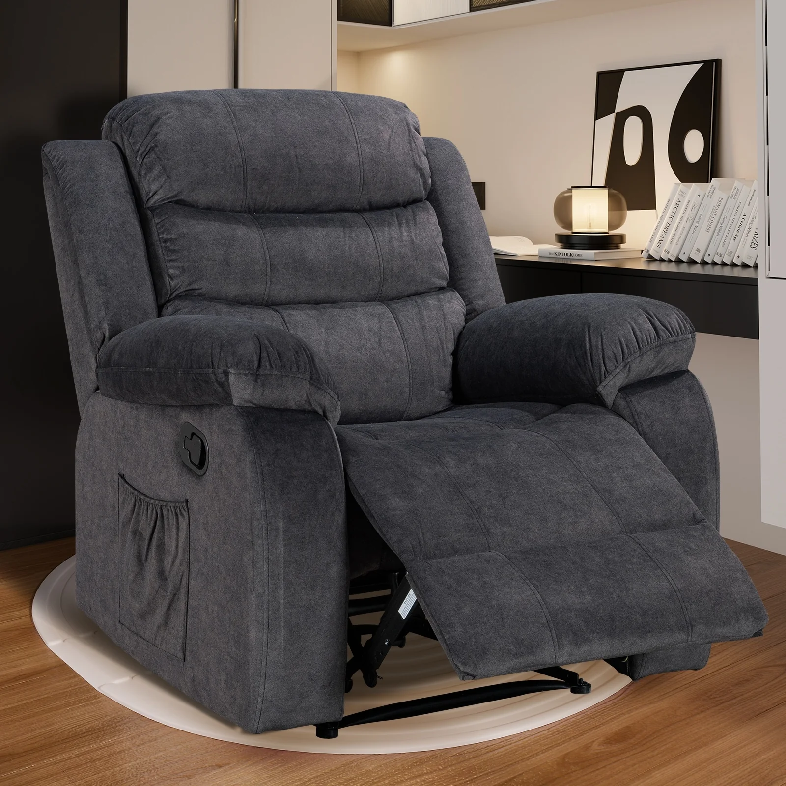 Super Soft Manual Heated and Massage Recliner Chair