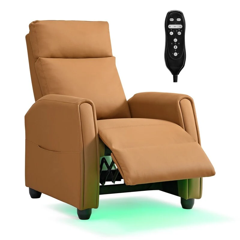 Andrea Recliner Chair with LED Lights, Heating  Massage