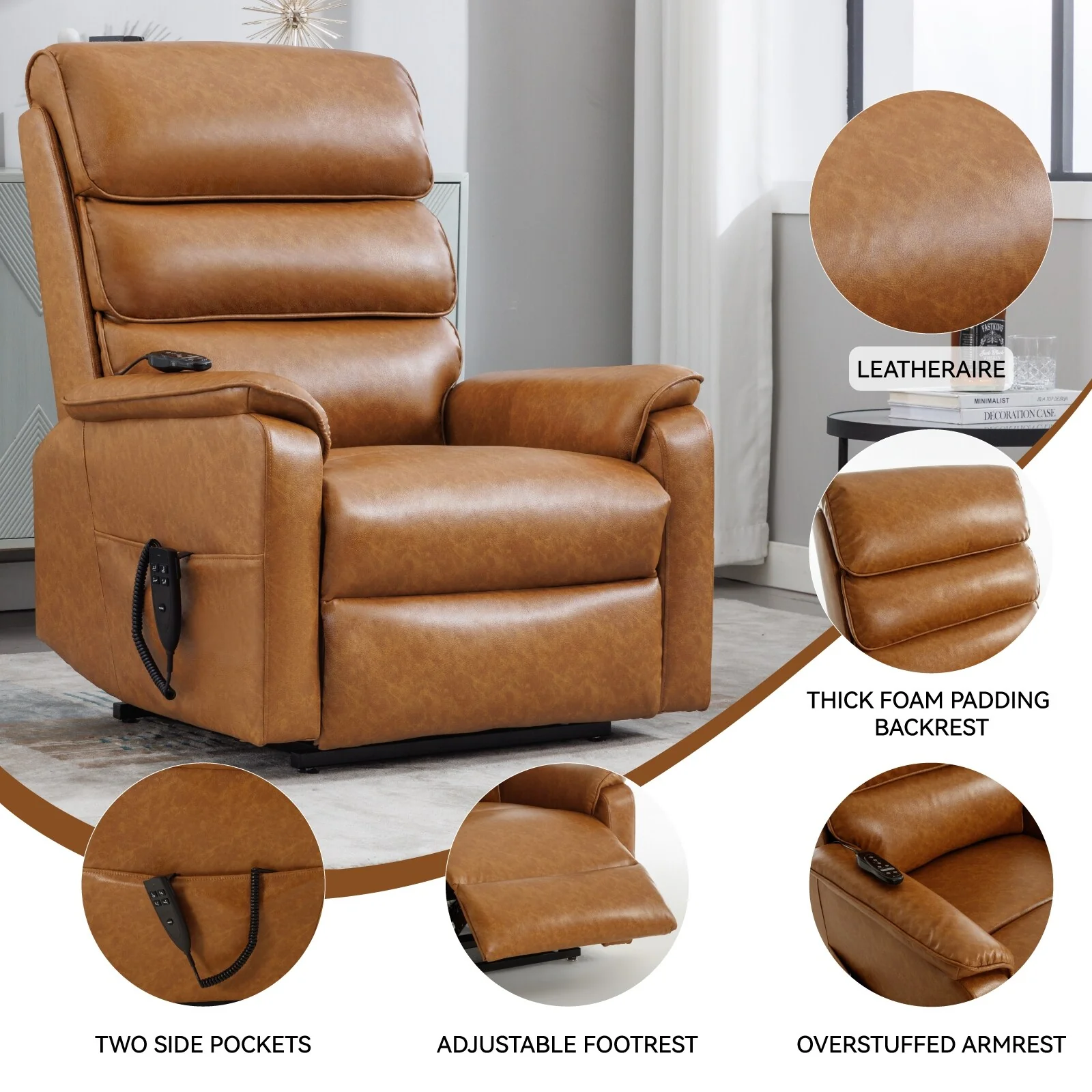 Power Lift Recliner Chair with Power-Remote