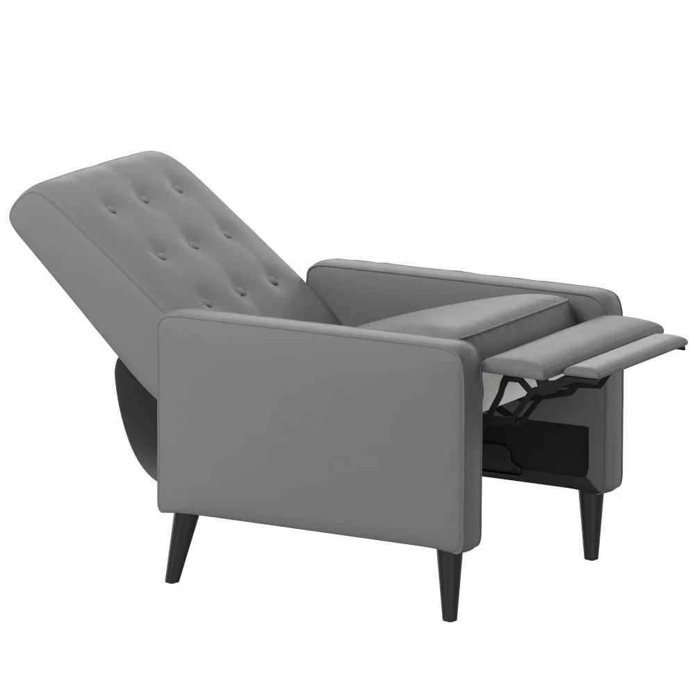 Pushback Recliner with Button Tufted Back