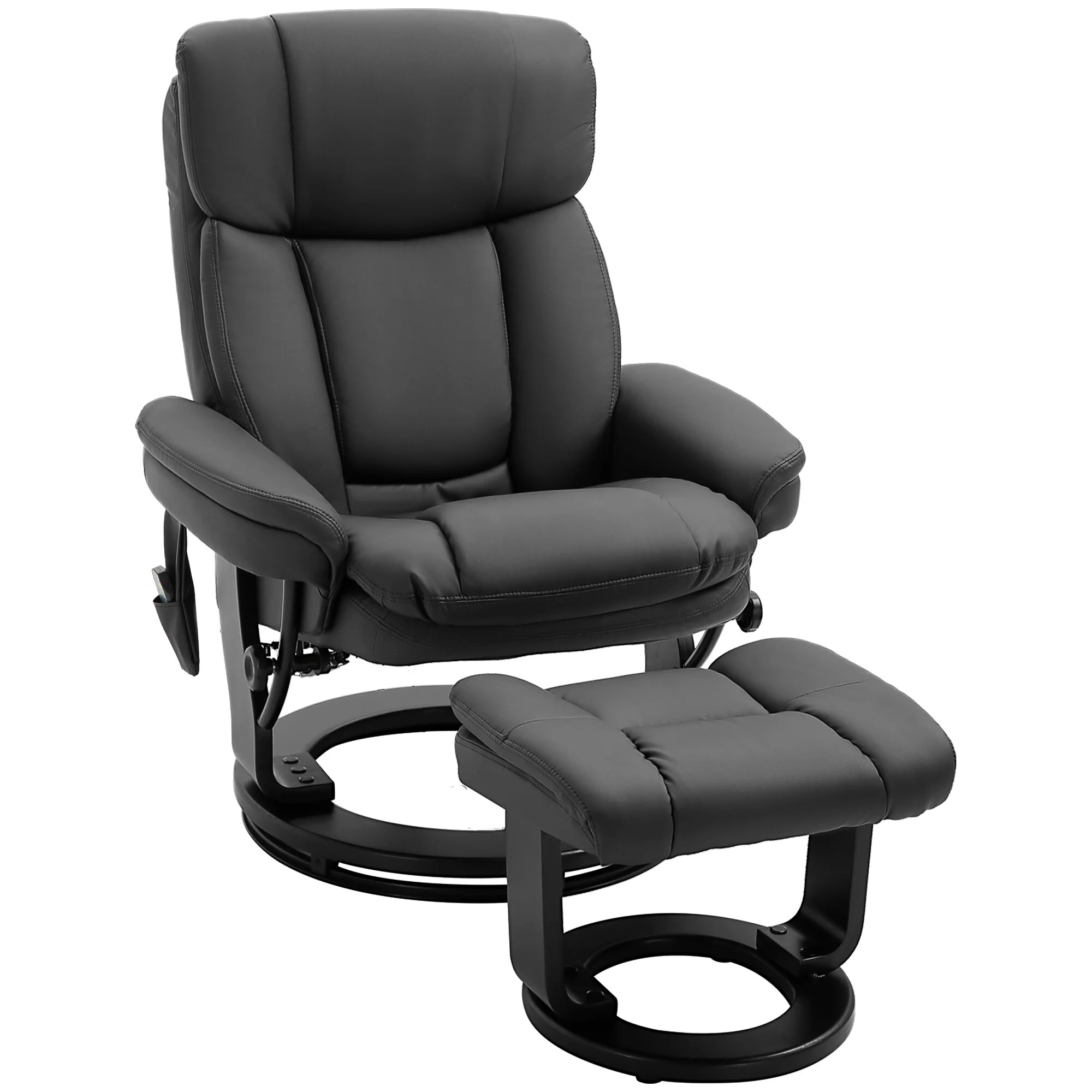 Massage Recliner Chair with Ottoman 10 Point Vibration