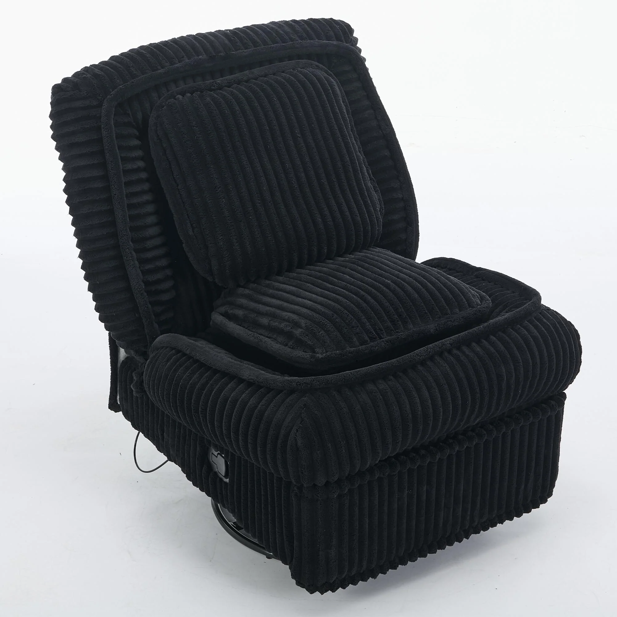 360�� Swivel Rocking Single Sofa,Recliner Sofa, Manual Glider Rocking Armless Chair,Living Room Office