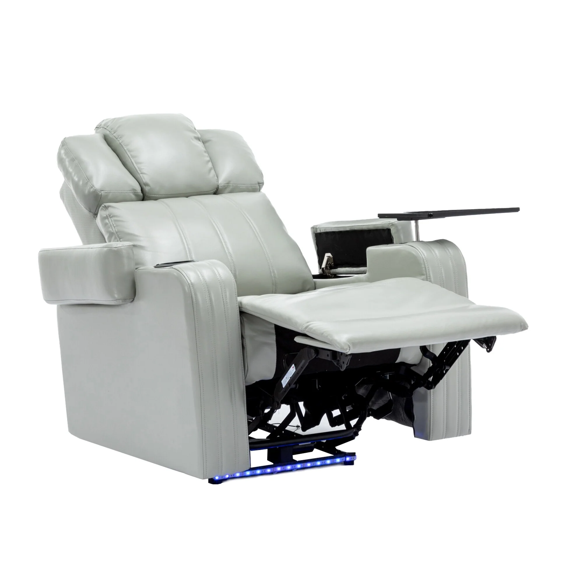 Power Recliner Chair with Cooling Cup Holder, Bluetooth & Tray Table