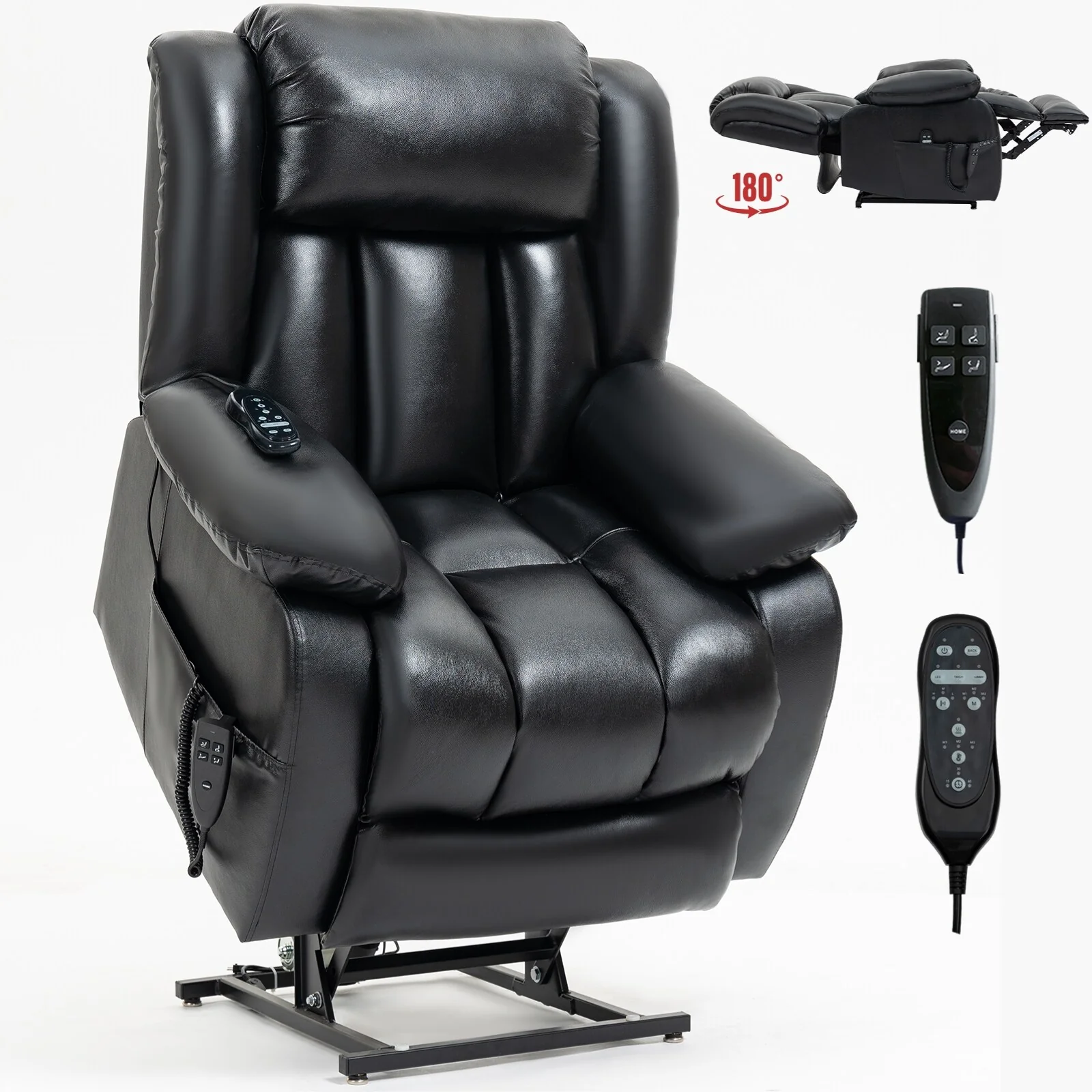 Power Lift Recliner Chair with 8-Point Vibration Massage