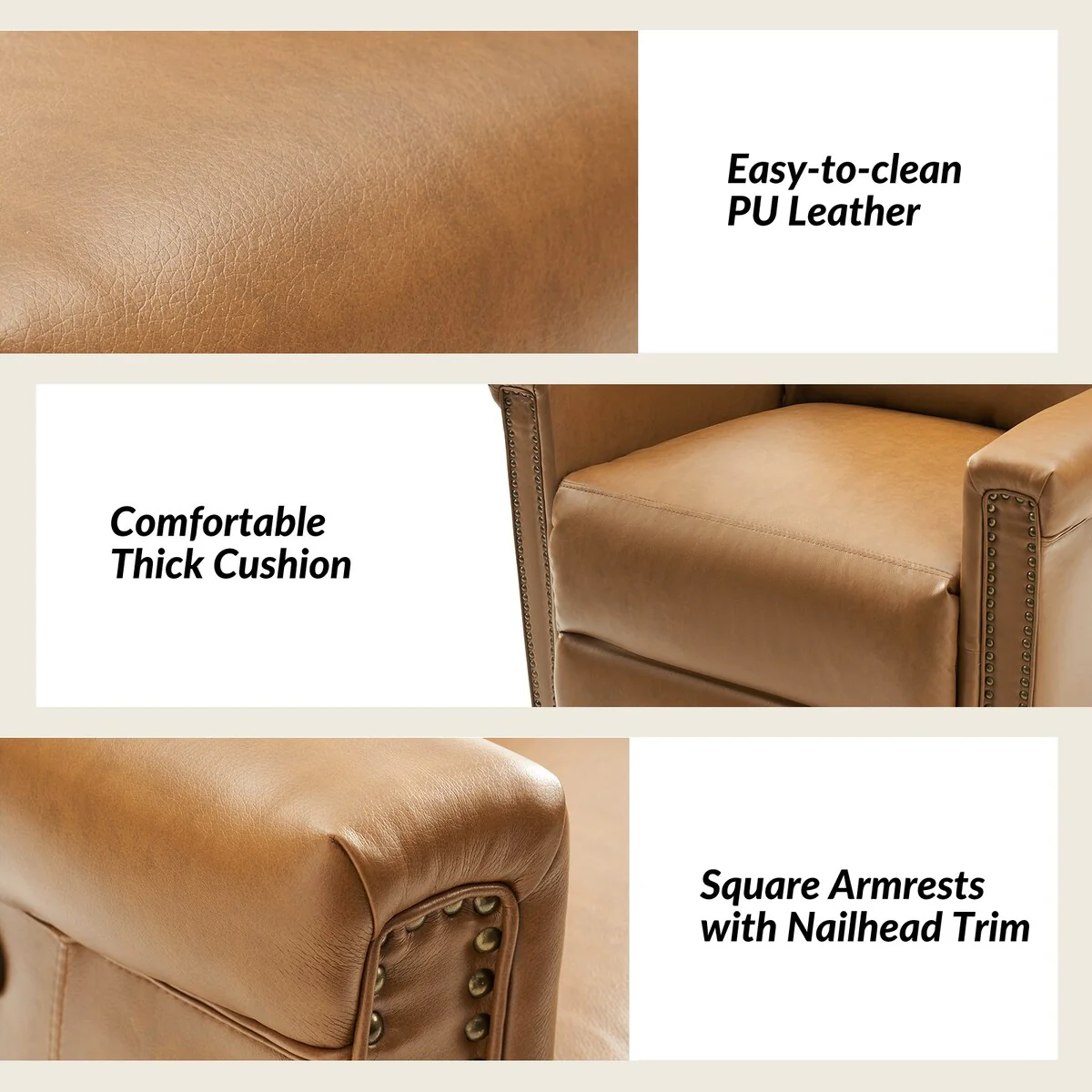 Tobias Traditional Swivel And Rocker Power Recliner by HULALA HOME