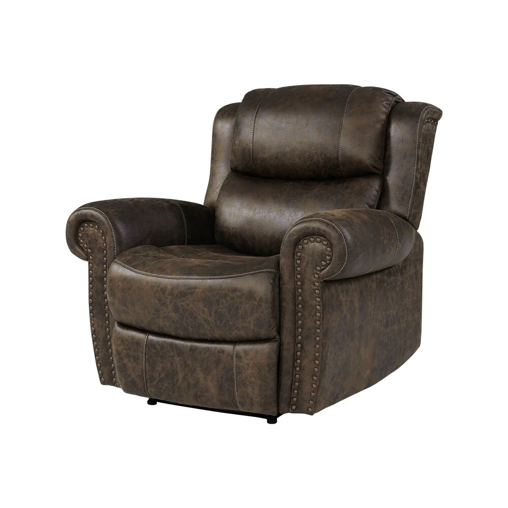 Copper Grove Dilsen Extra Large Rolled Arm Wall Hugger Recliner Chair