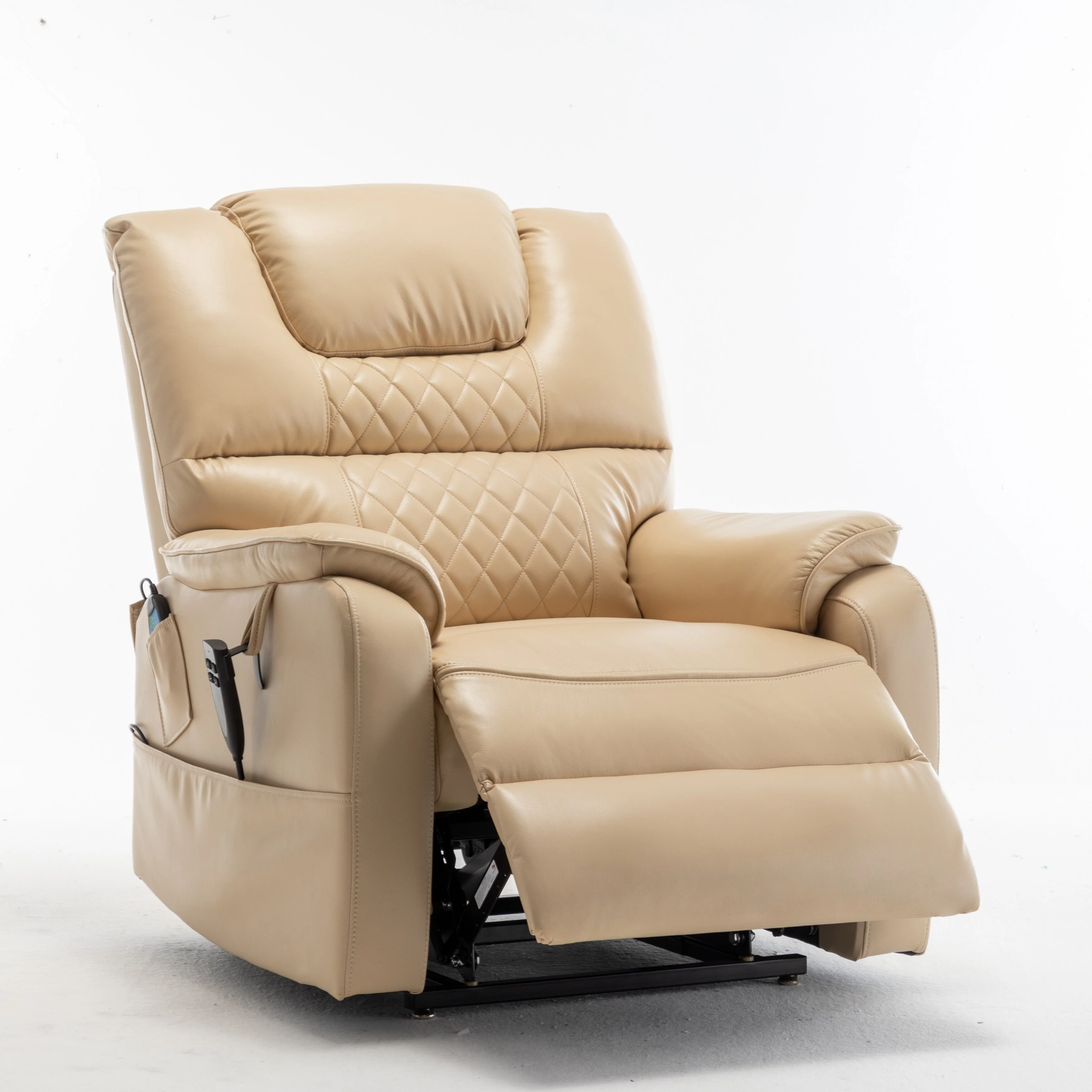 PU Recliner Chair with 180�� Infinite Position, Remote & Easy Assembly