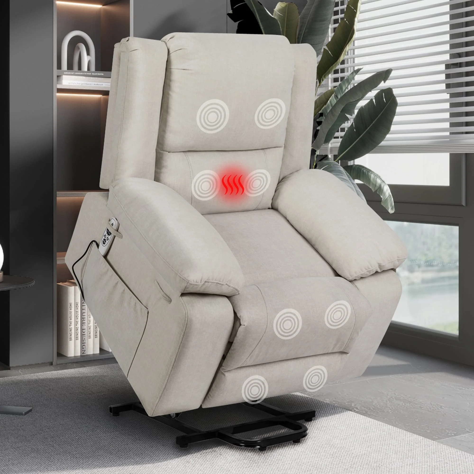 Electric Power Recliner Chair With Massage For Elderly