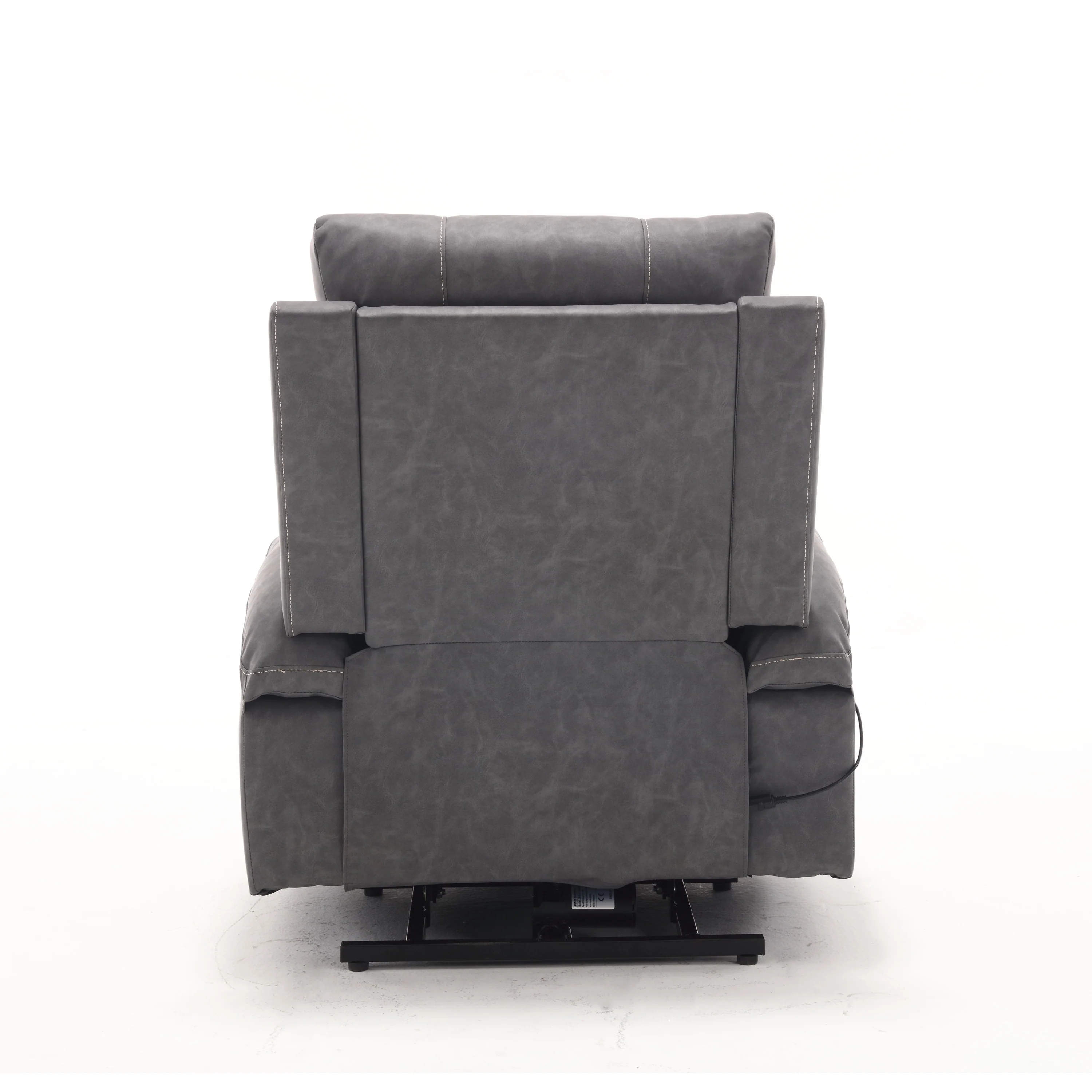 PU Leather Power Lift Recliner with Massage, Heating & Cup Holders