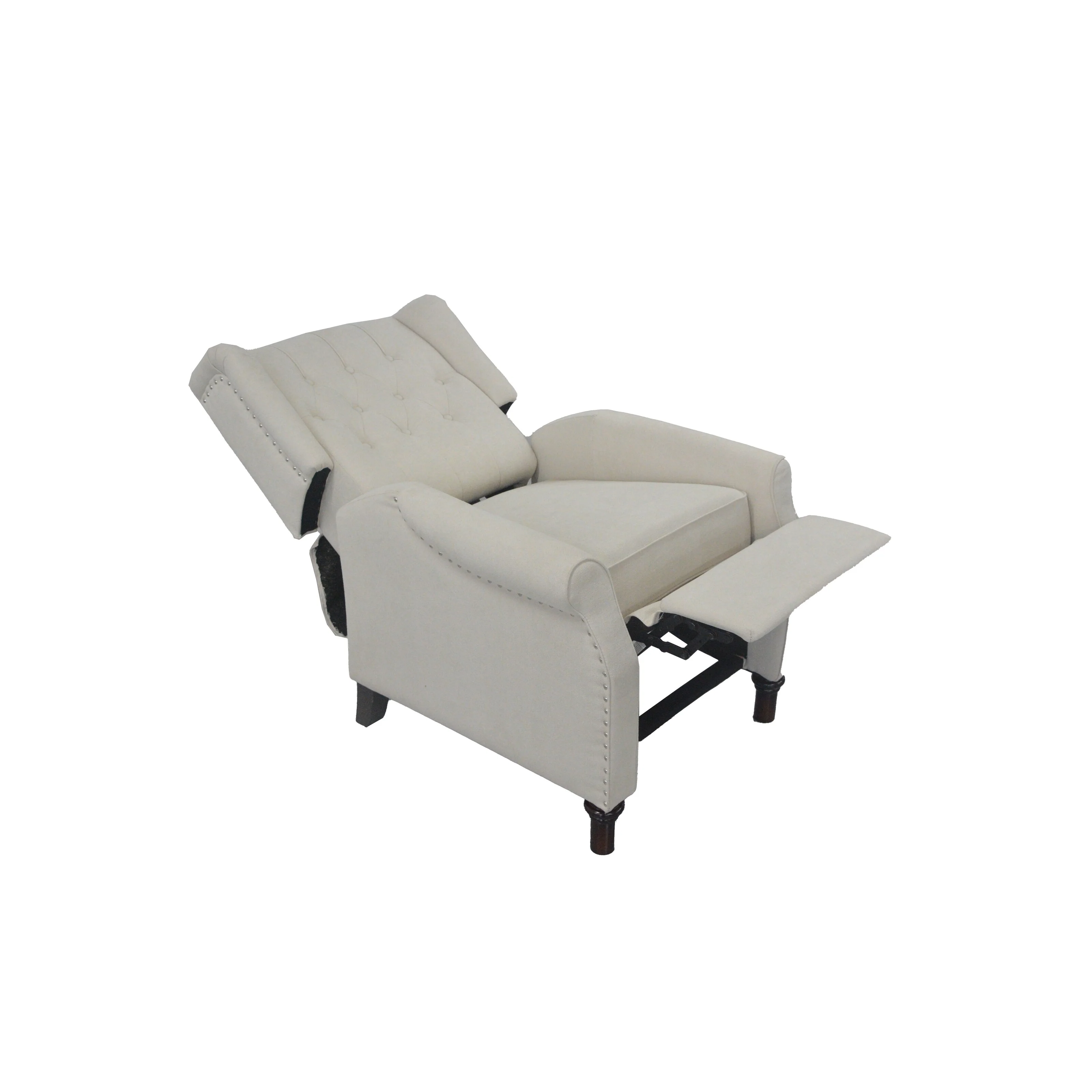 PU Push?Back Recliner Sofa Chair with Cushion & Ergonomic Design