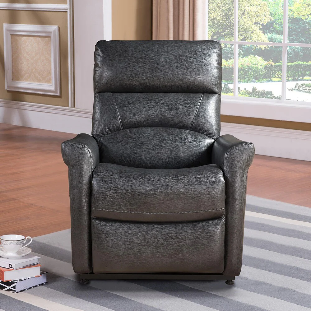 Colby Dark Charcoal Grey Reclining Power Lift Chair