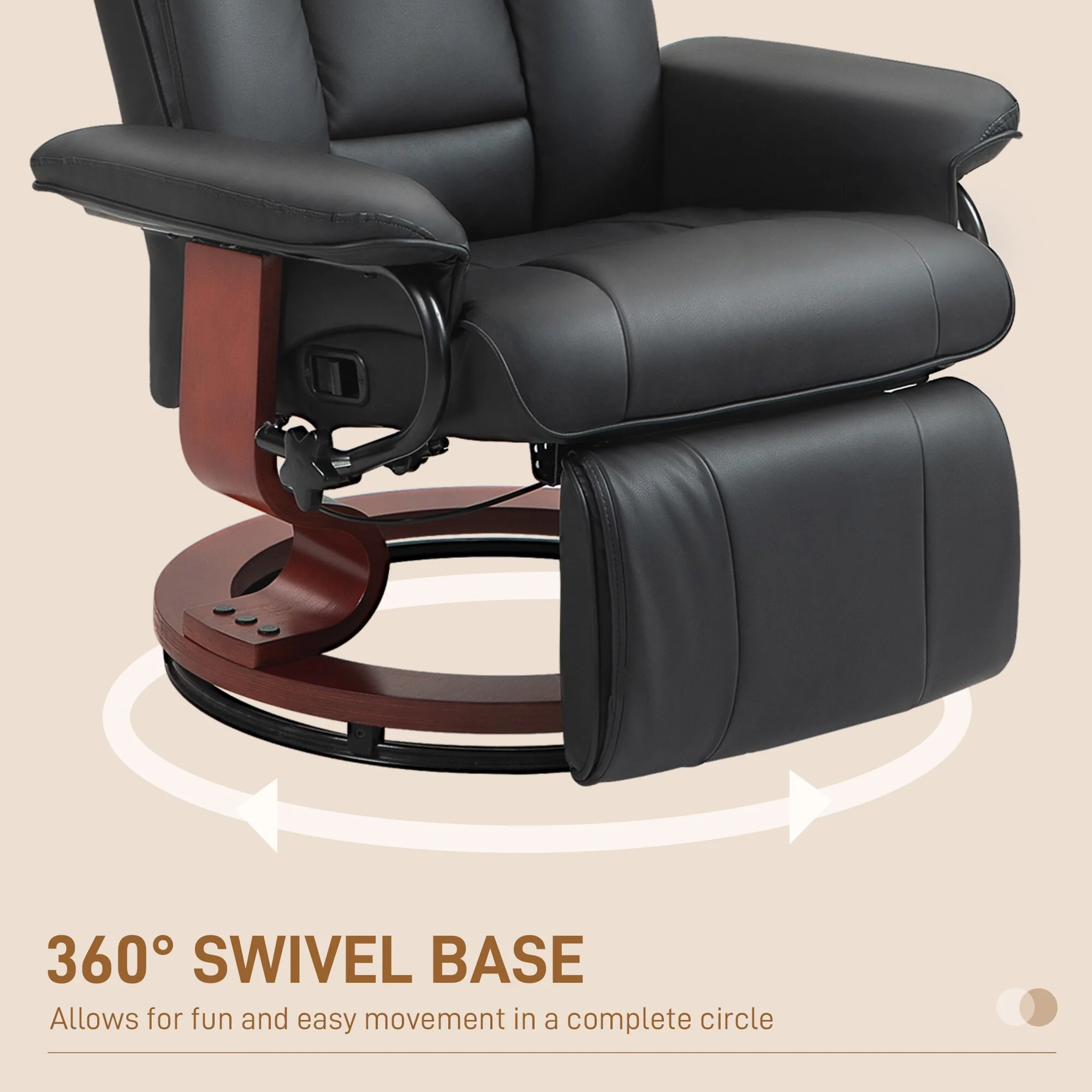 Manual Swivel Recliner Chair