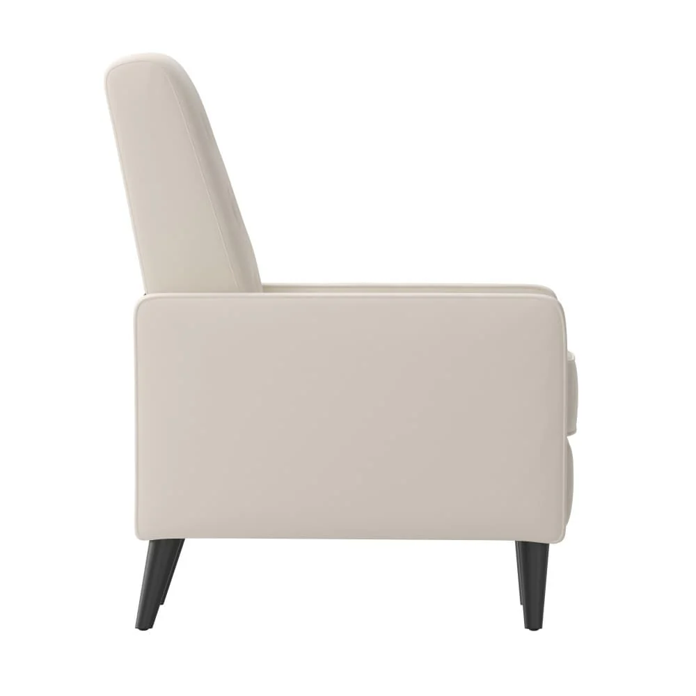 Pushback Recliner with Button Tufted Back
