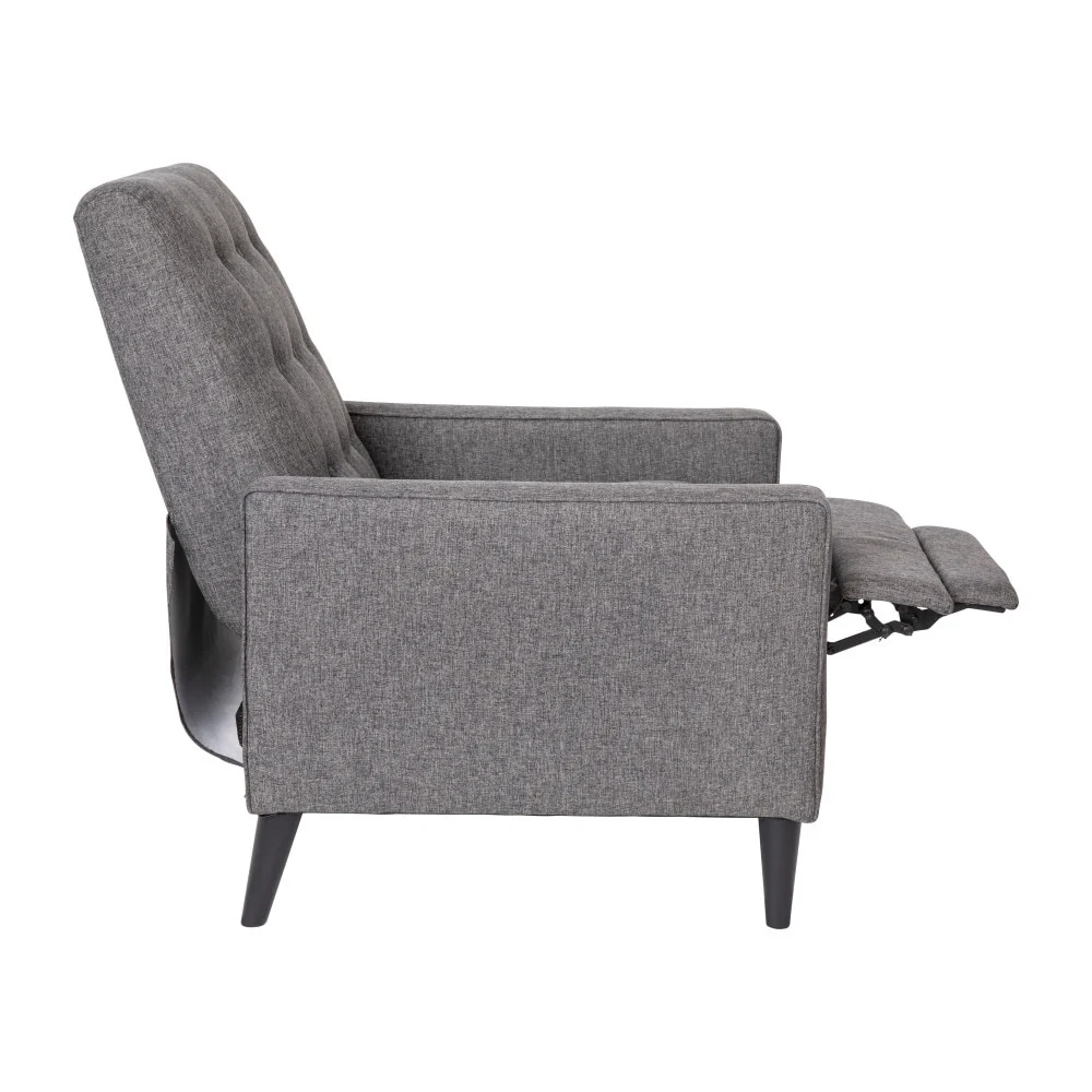Pushback Recliner with Button Tufted Back