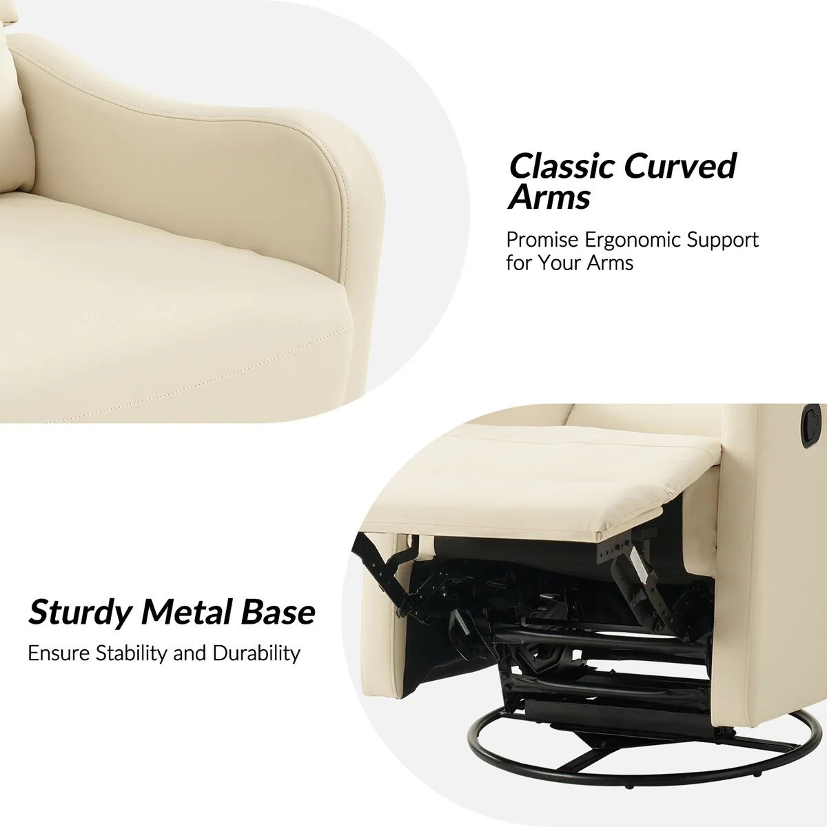 Pablo Traditional 360-Degree Swivel rocker Recliner by HULALA HOME