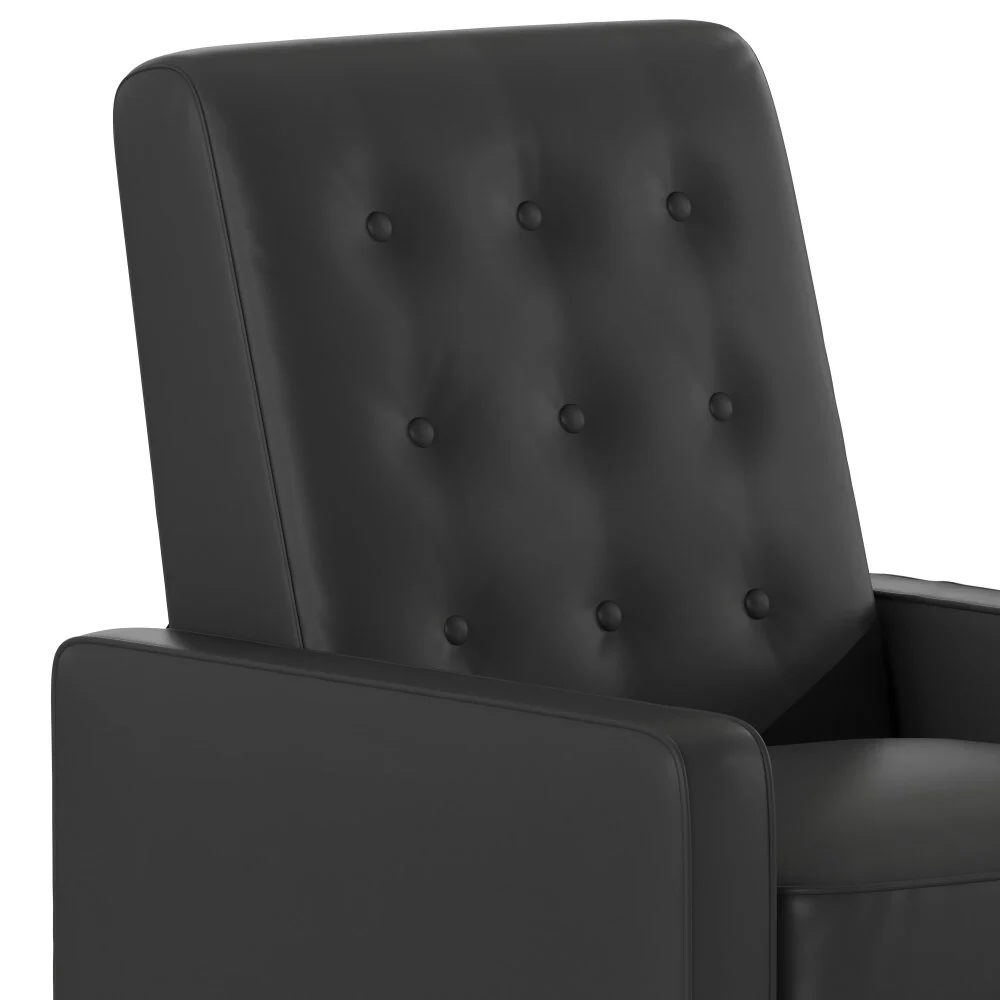 Pushback Recliner with Button Tufted Back