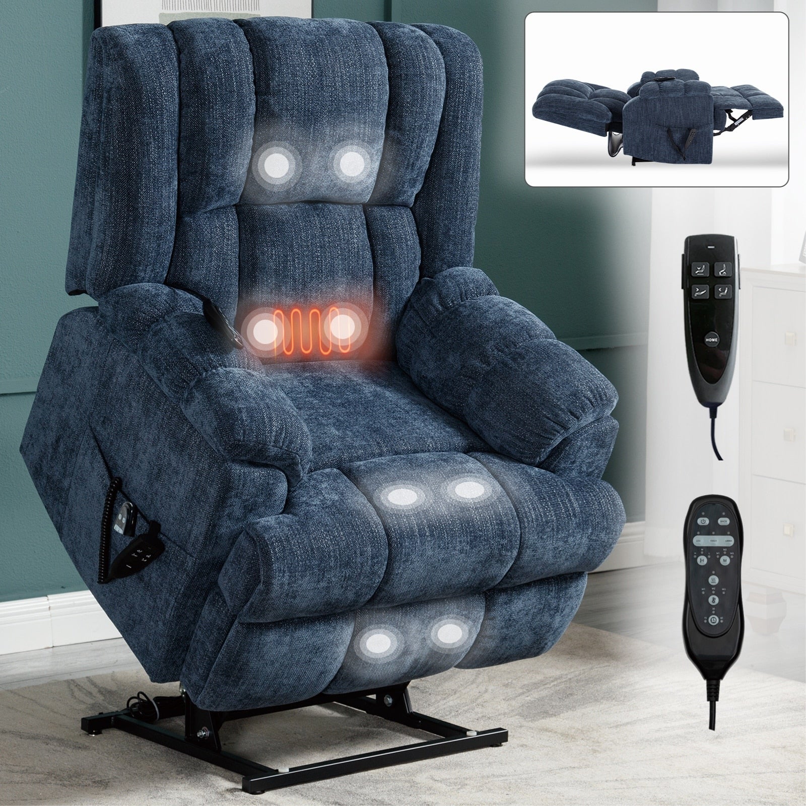 Electric Power Lift Recliners with Power-Remote