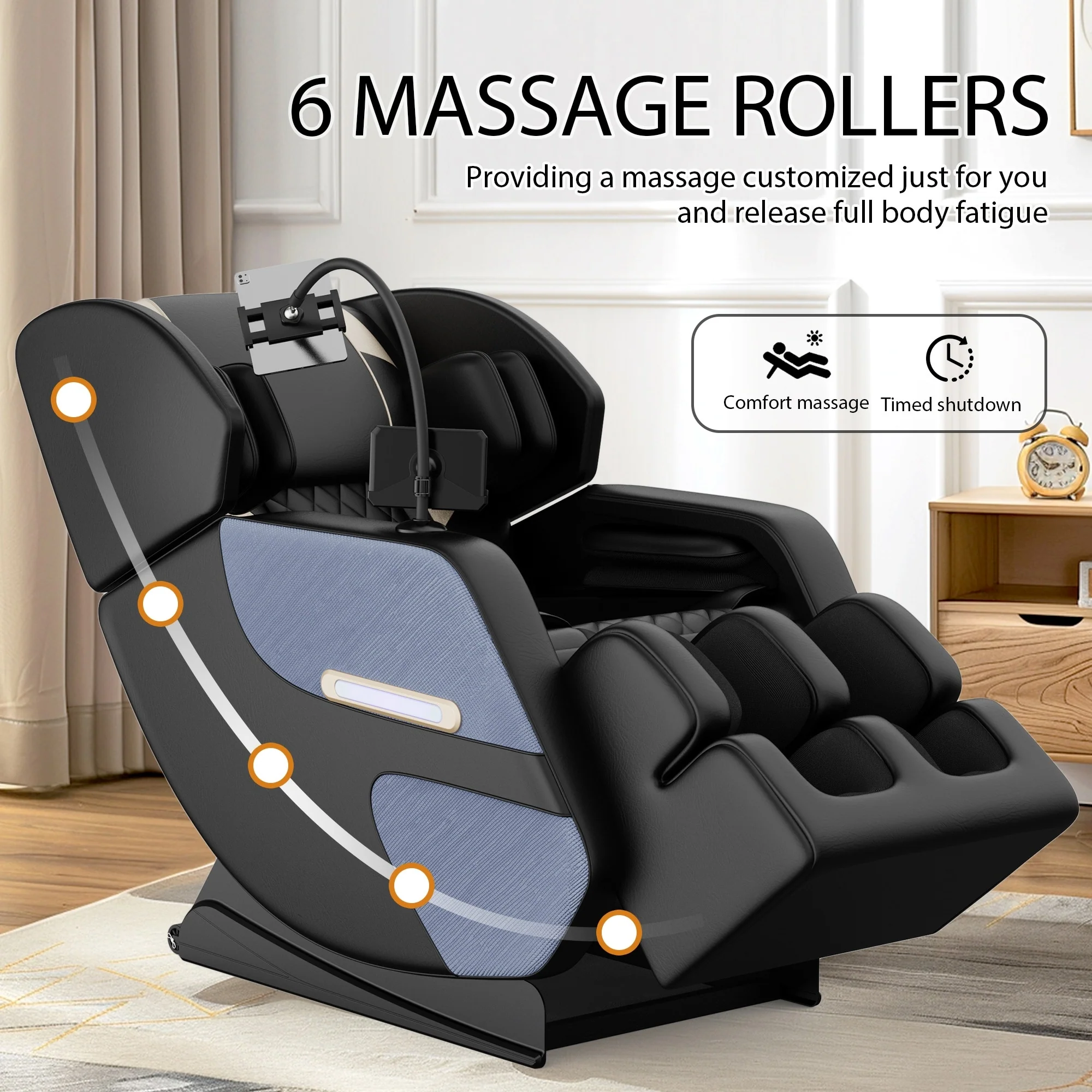 Zero Gravity Massage Recliner with Air Massage, Heating & Bluetooth Speakers