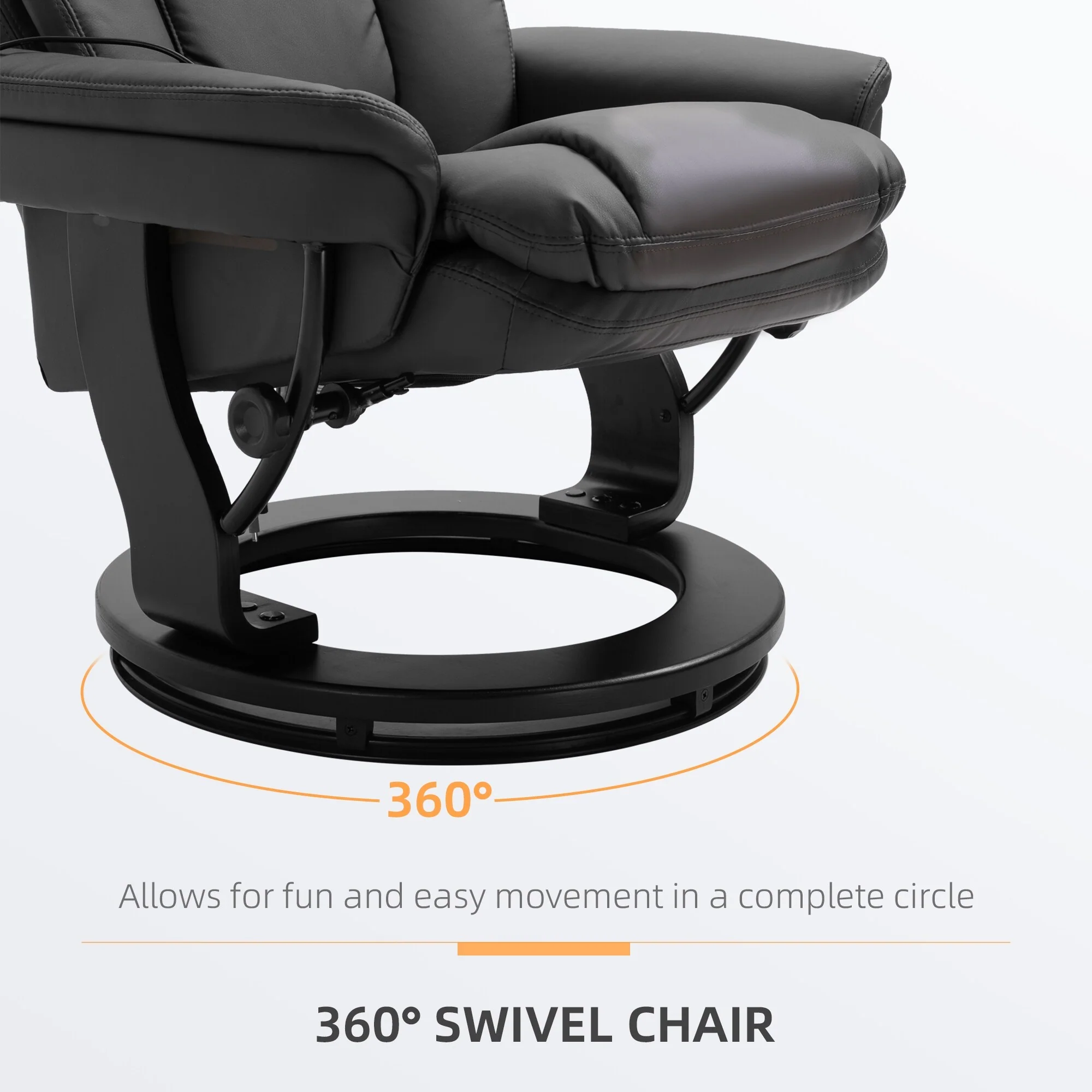 Massage Recliner Chair with Ottoman 10 Point Vibration